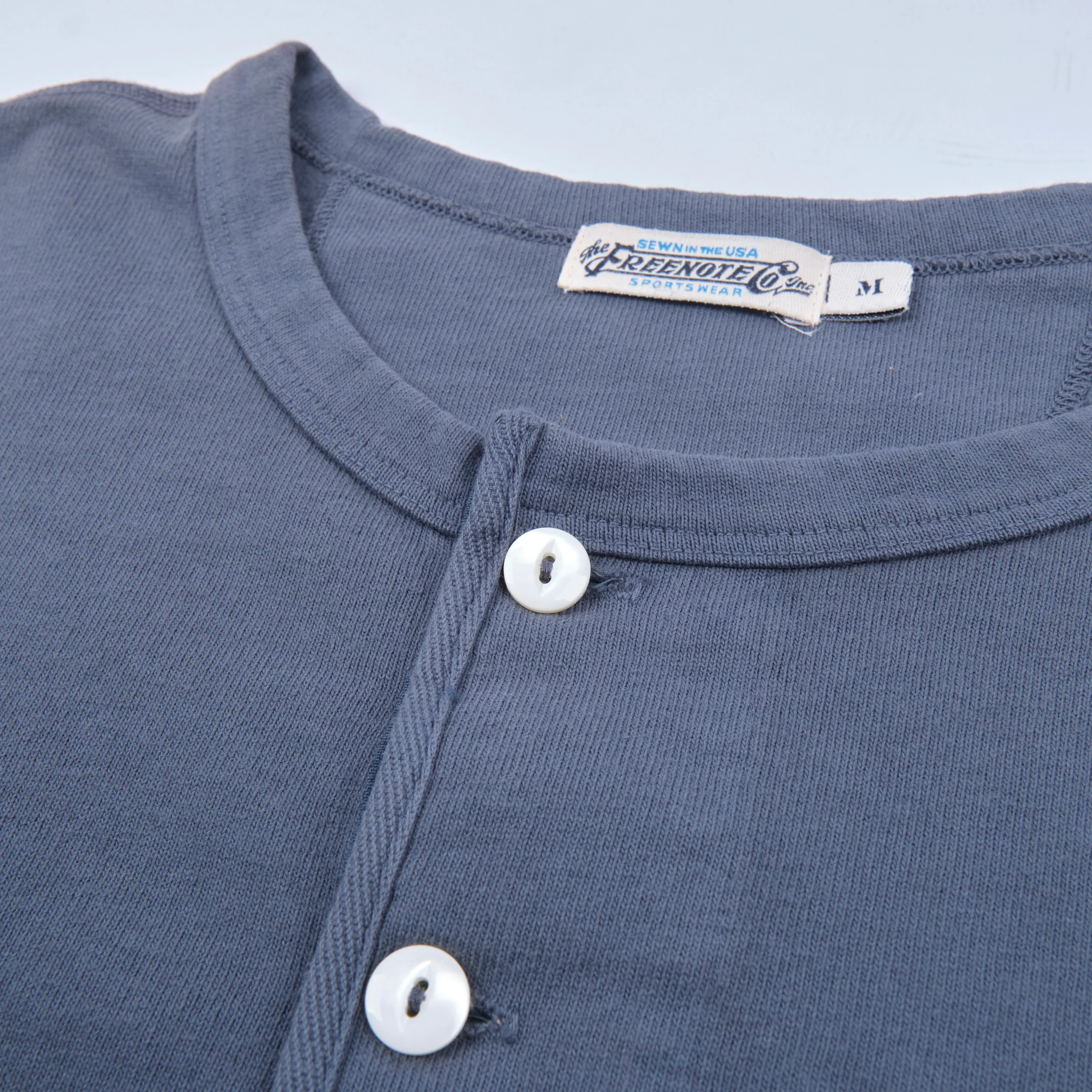 13 Ounce Henley L/S <span>Faded Blue</span> - Image 4