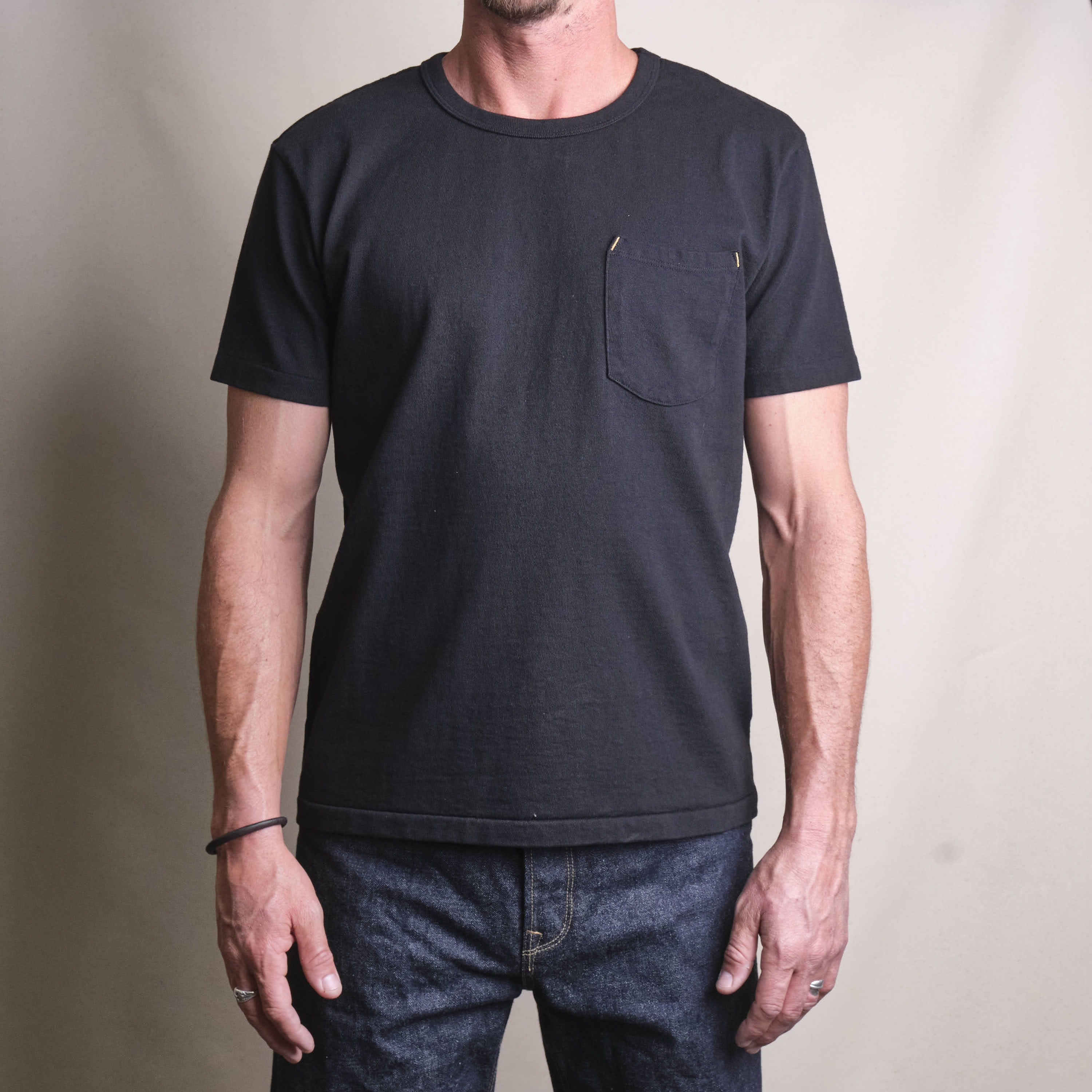 13 Ounce Pocket T-Shirt Black - Image 2