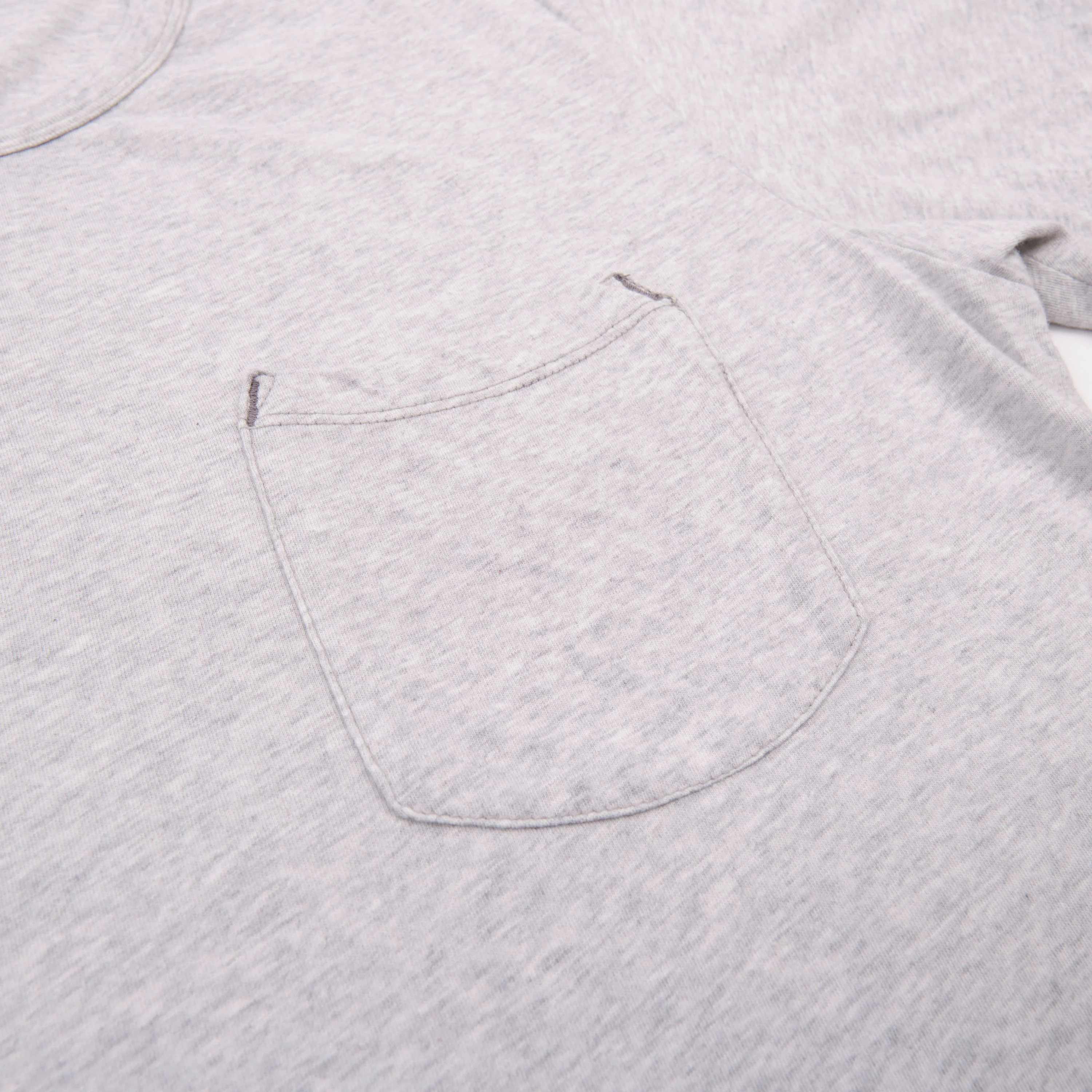 7 Ounce Pocket T-Shirt Heather Grey - Image 3