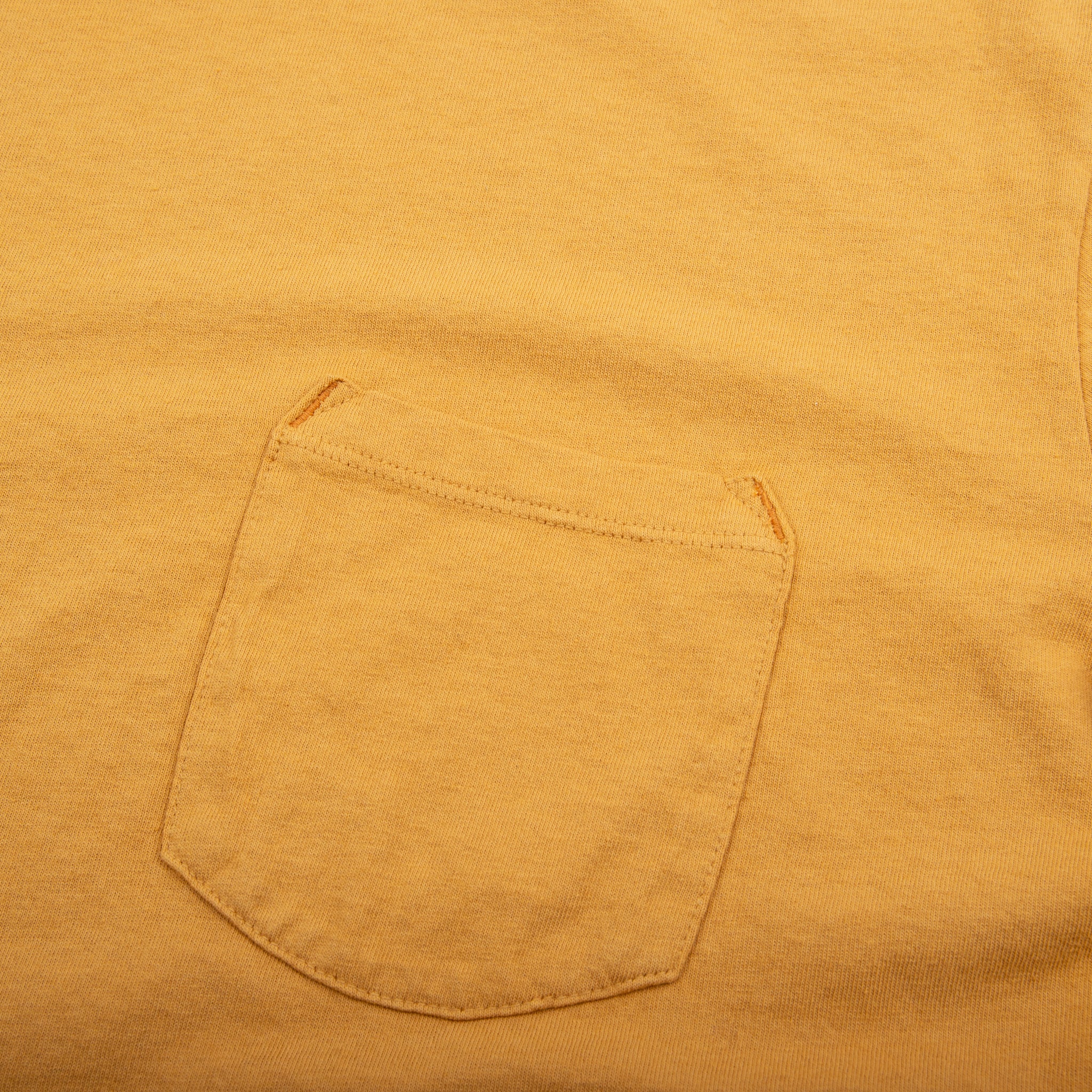 9 Ounce Pocket T-Shirt <span> Mustard </span> - Image 3