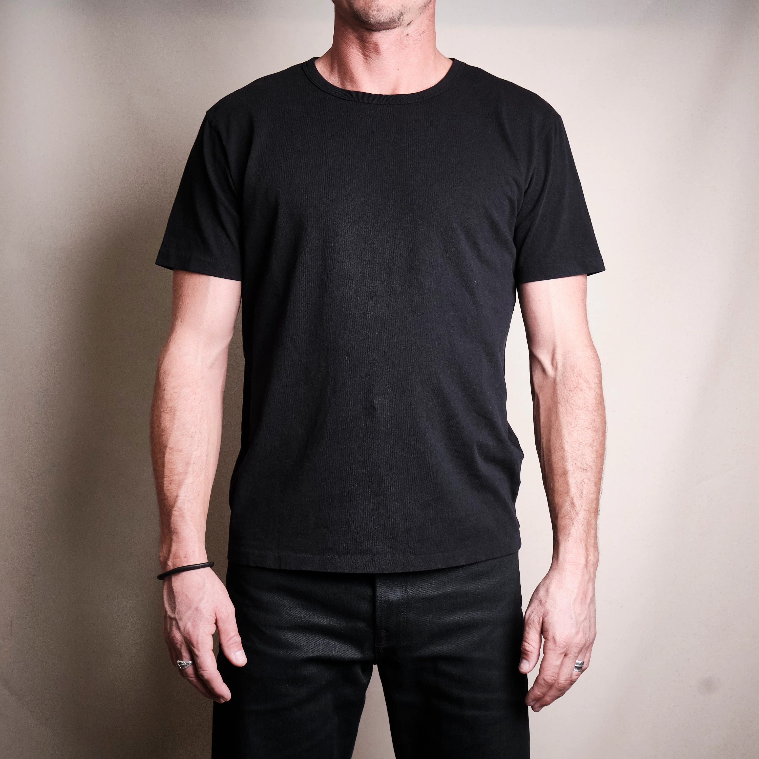 9 Ounce Pocketless T-Shirt Black - Image 2
