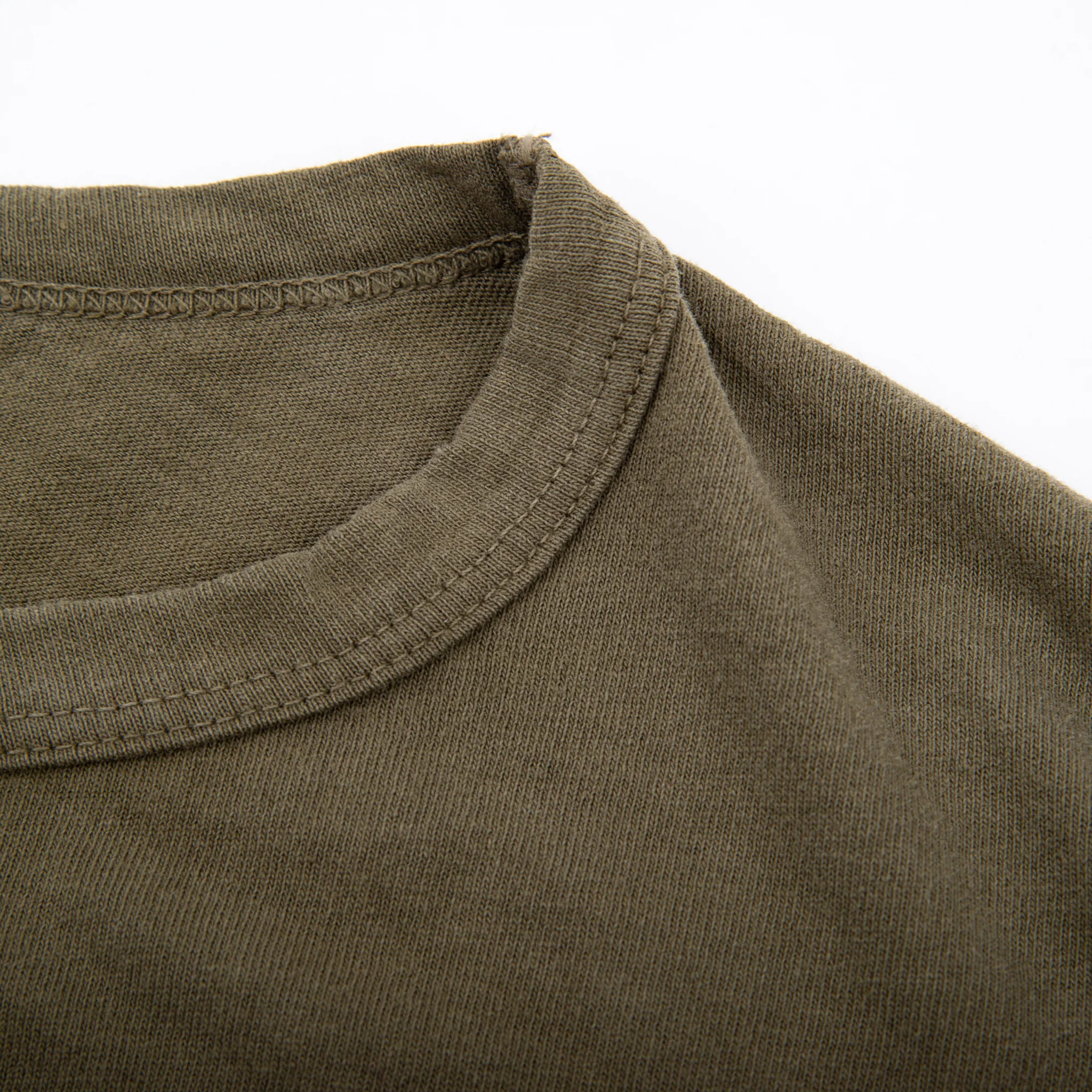 9 Ounce T-Shirt L/S <span> Olive </span> - Image 4
