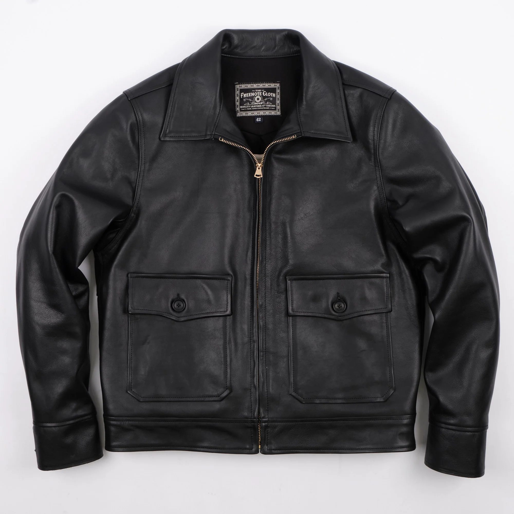 Alcorn Leather Black Cowhide