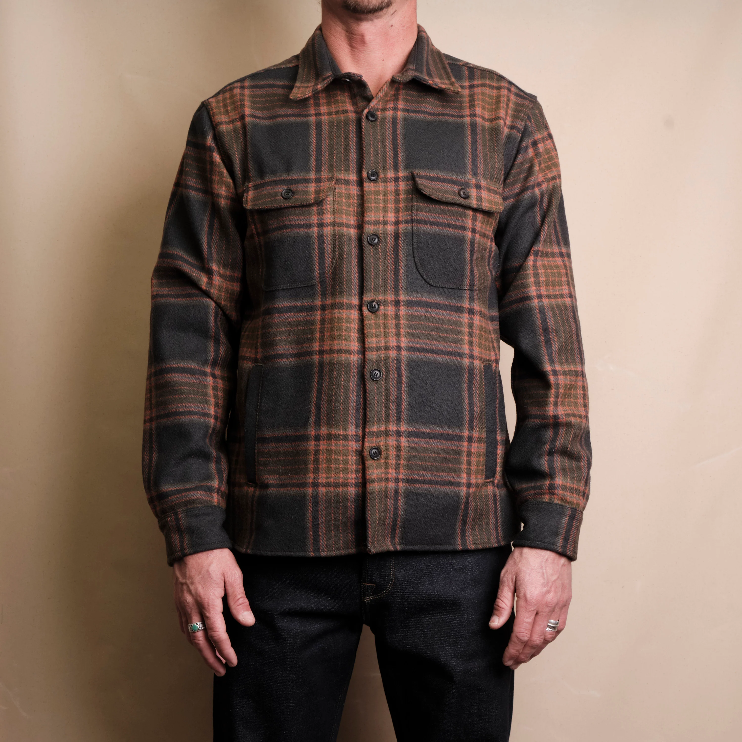Alta Black Plaid Wool - Image 2