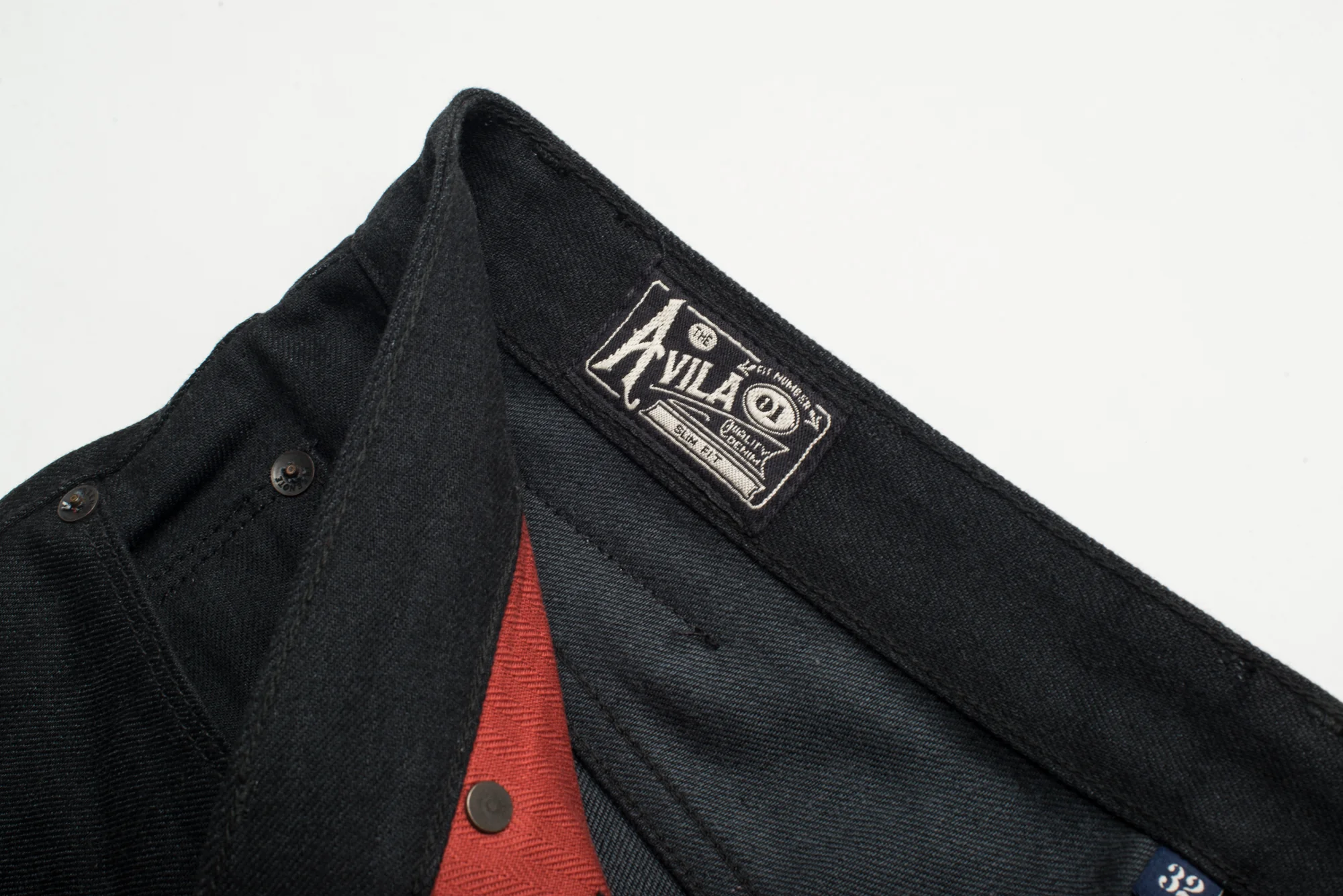 Avila Slim Taper Raw 14.25 Ounce Black Grey - Image 7