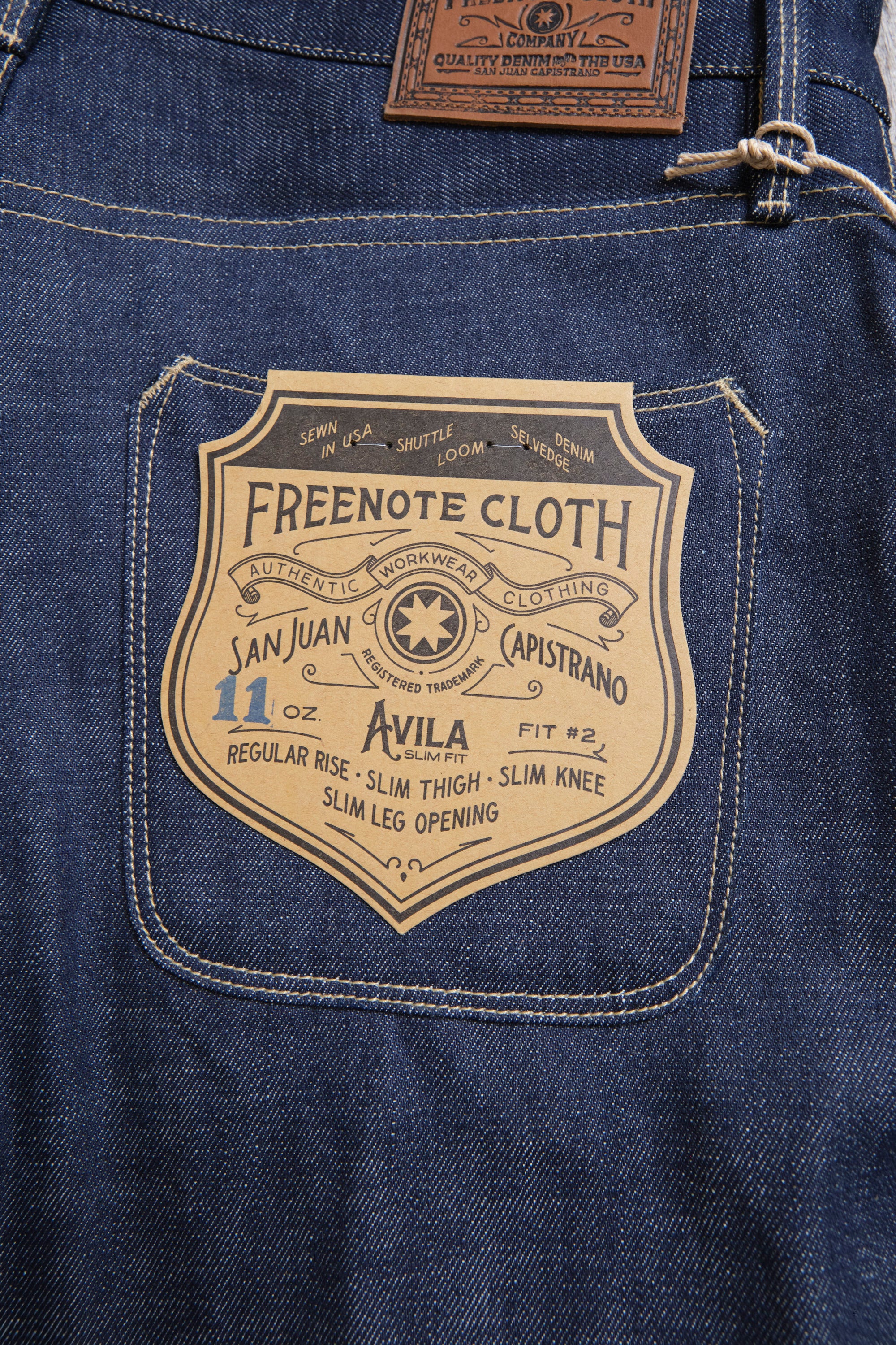 Avila Slim Taper 11 Ounce Memphis Blue Denim - Image 11