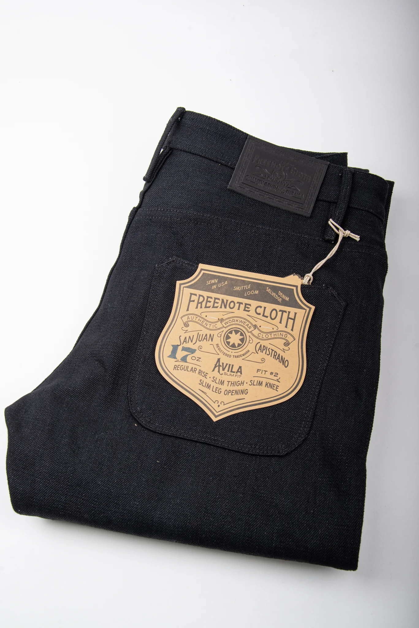 Avila Slim Taper <span> 17 ounce Black Denim</span> - Image 6