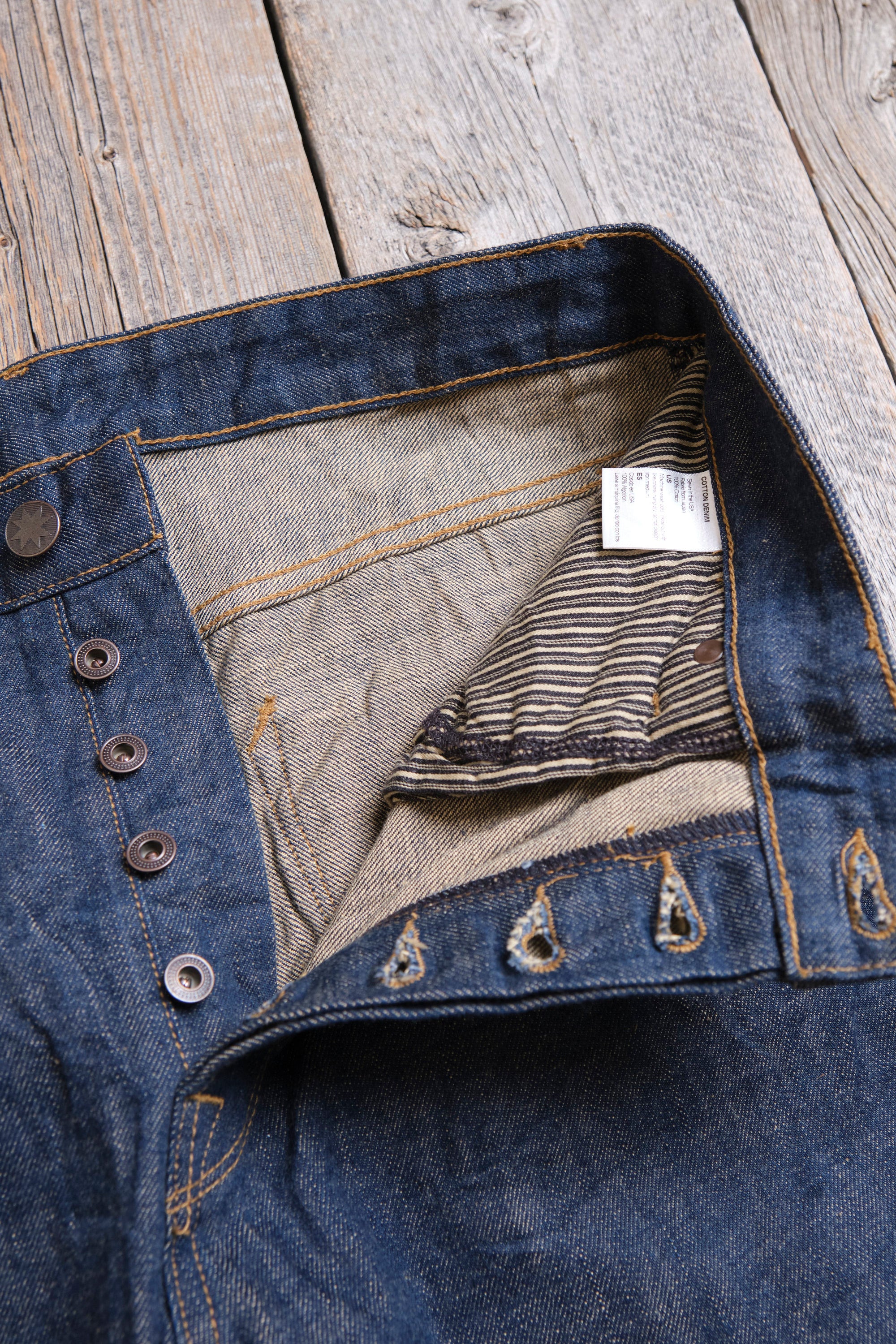 Belford Straight 13 Ounce Natural Rinsed Denim - Image 11