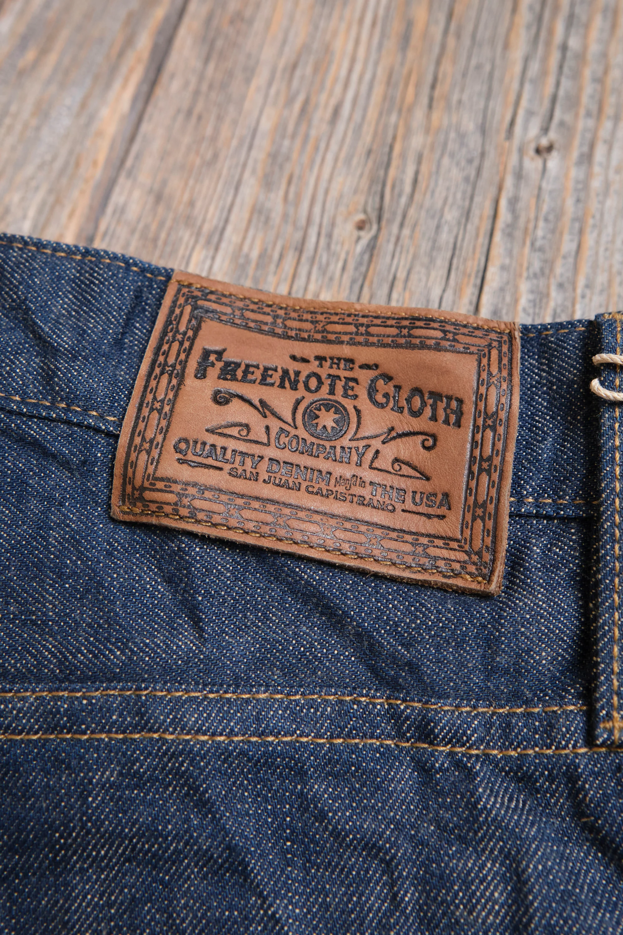 Belford Straight 13 Ounce Natural Rinsed Denim - Image 13