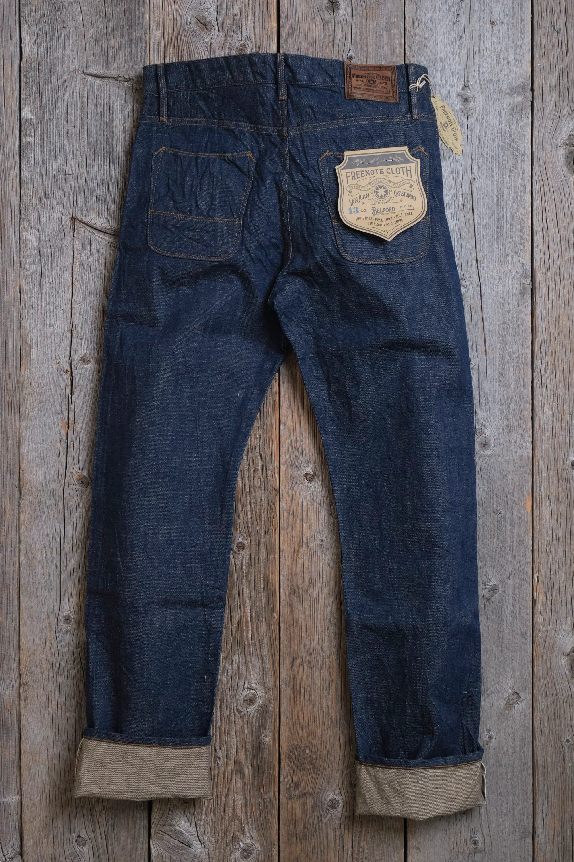 Belford Straight 13 Ounce Natural Rinsed Denim - Image 16