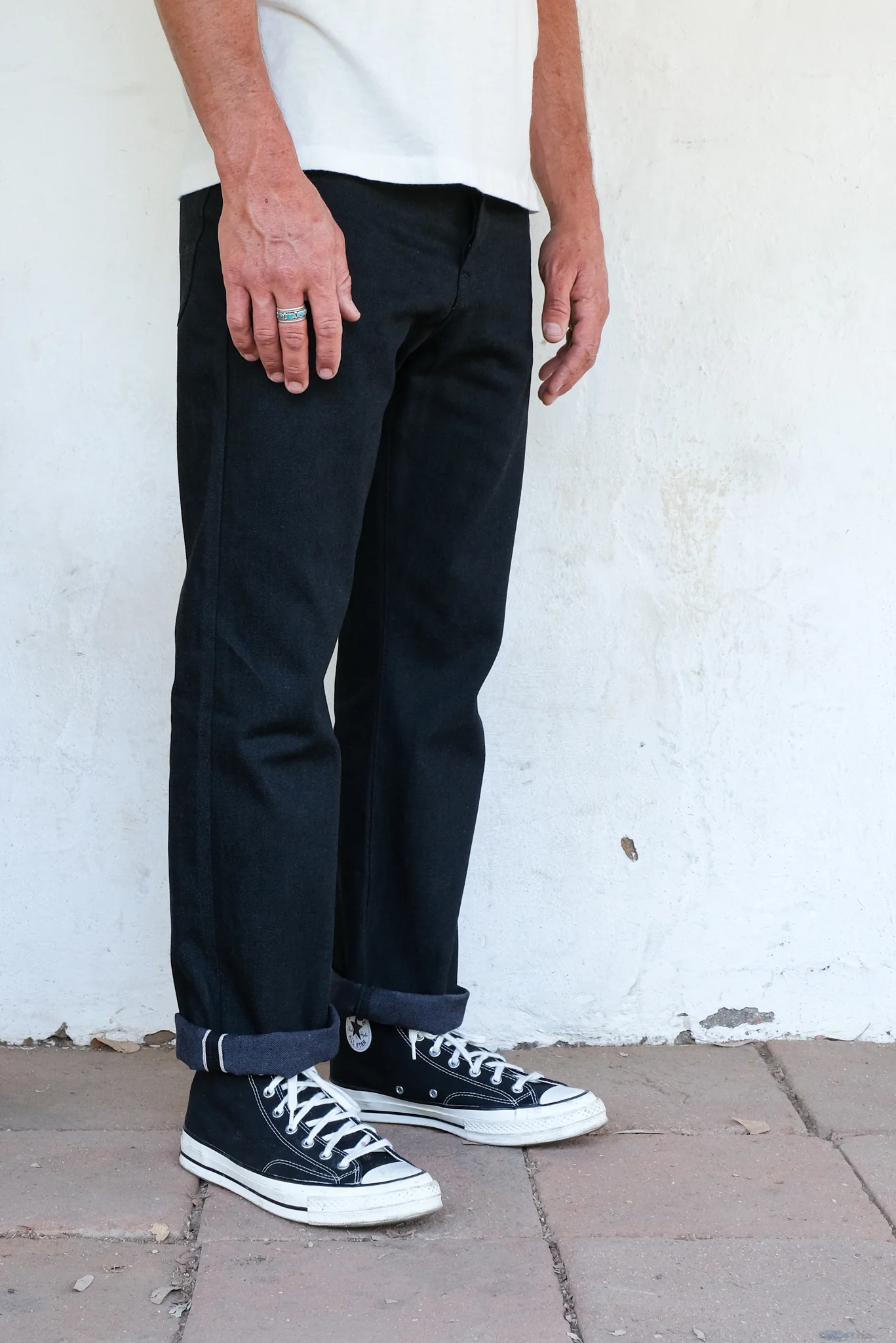 Belford Straight <span>14.25 Ounce Black Grey Denim</span> - Image 3