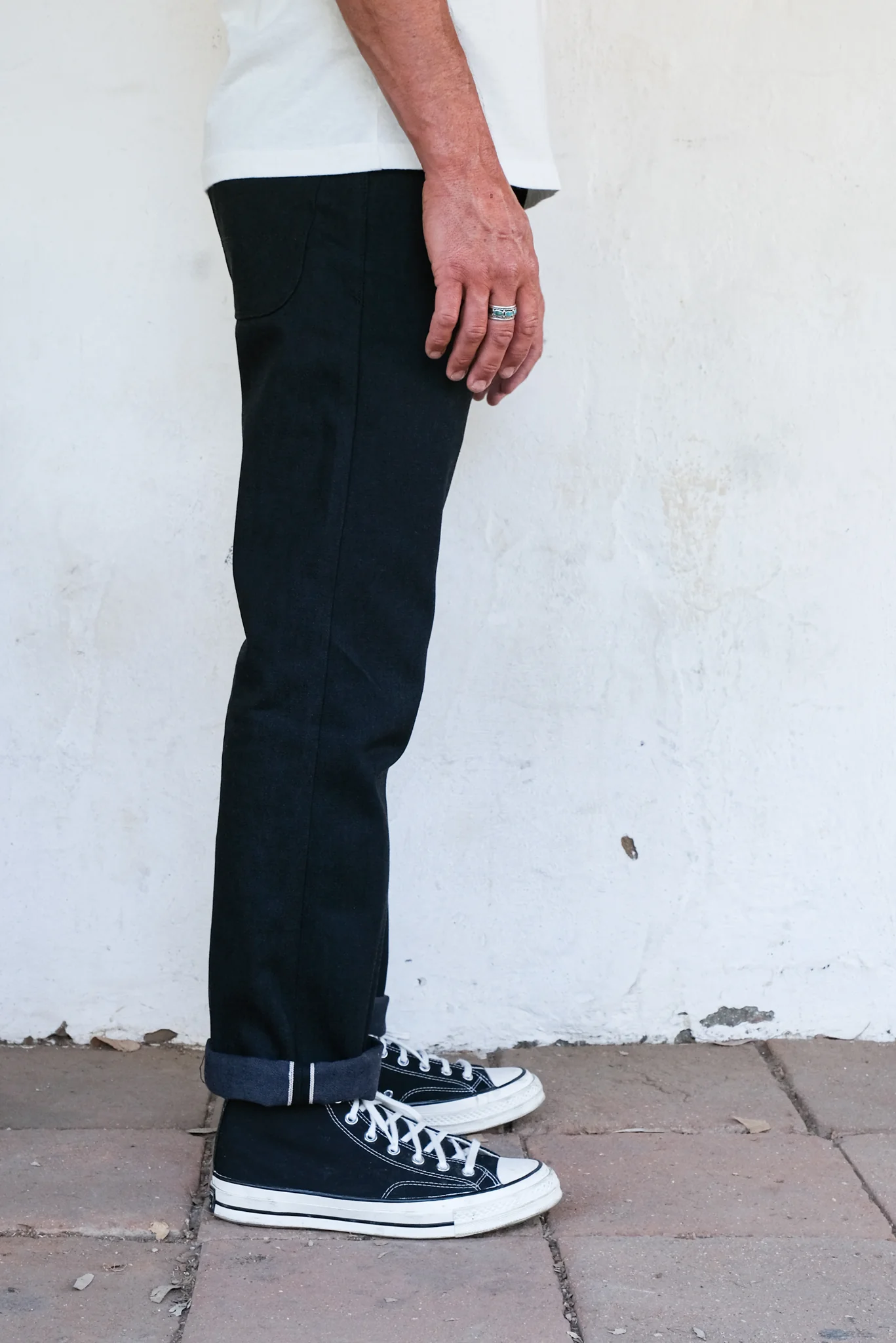 Belford Straight <span>14.25 Ounce Black Grey Denim</span> - Image 4