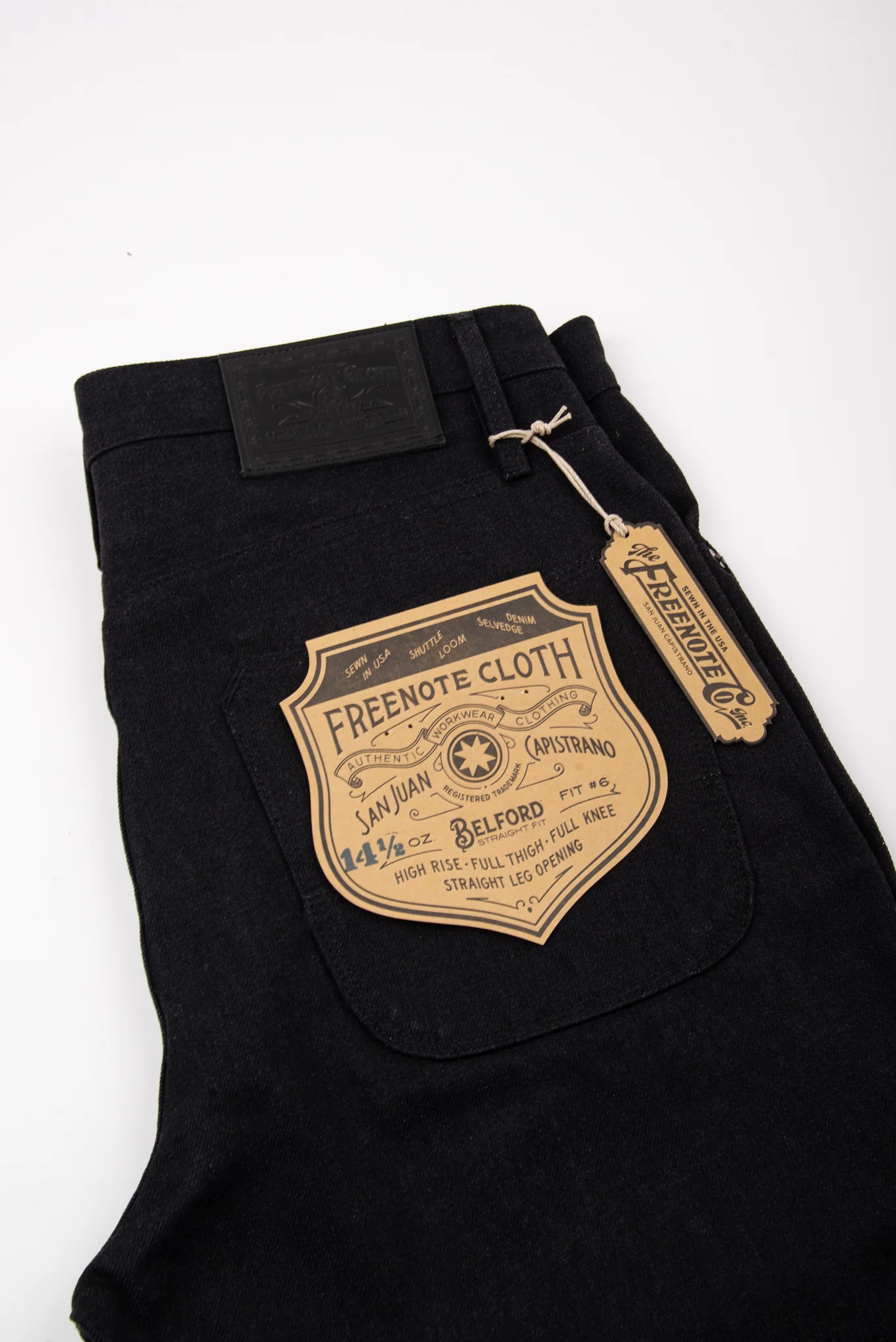 Belford Straight <span>14.25 Ounce Black Grey Denim</span> - Image 7