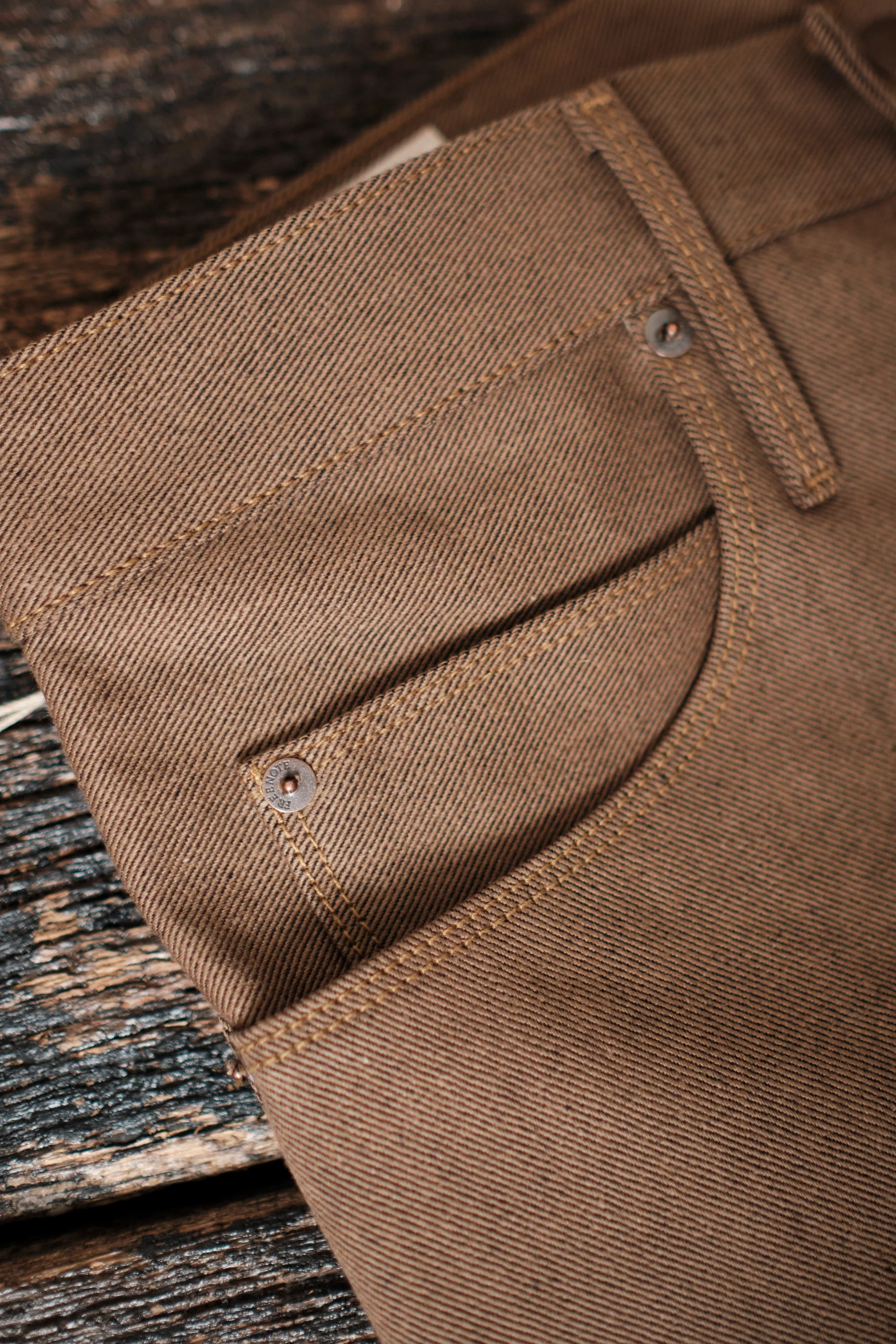 Belford Straight <span>15 ounce Brown Denim</span> - Image 12