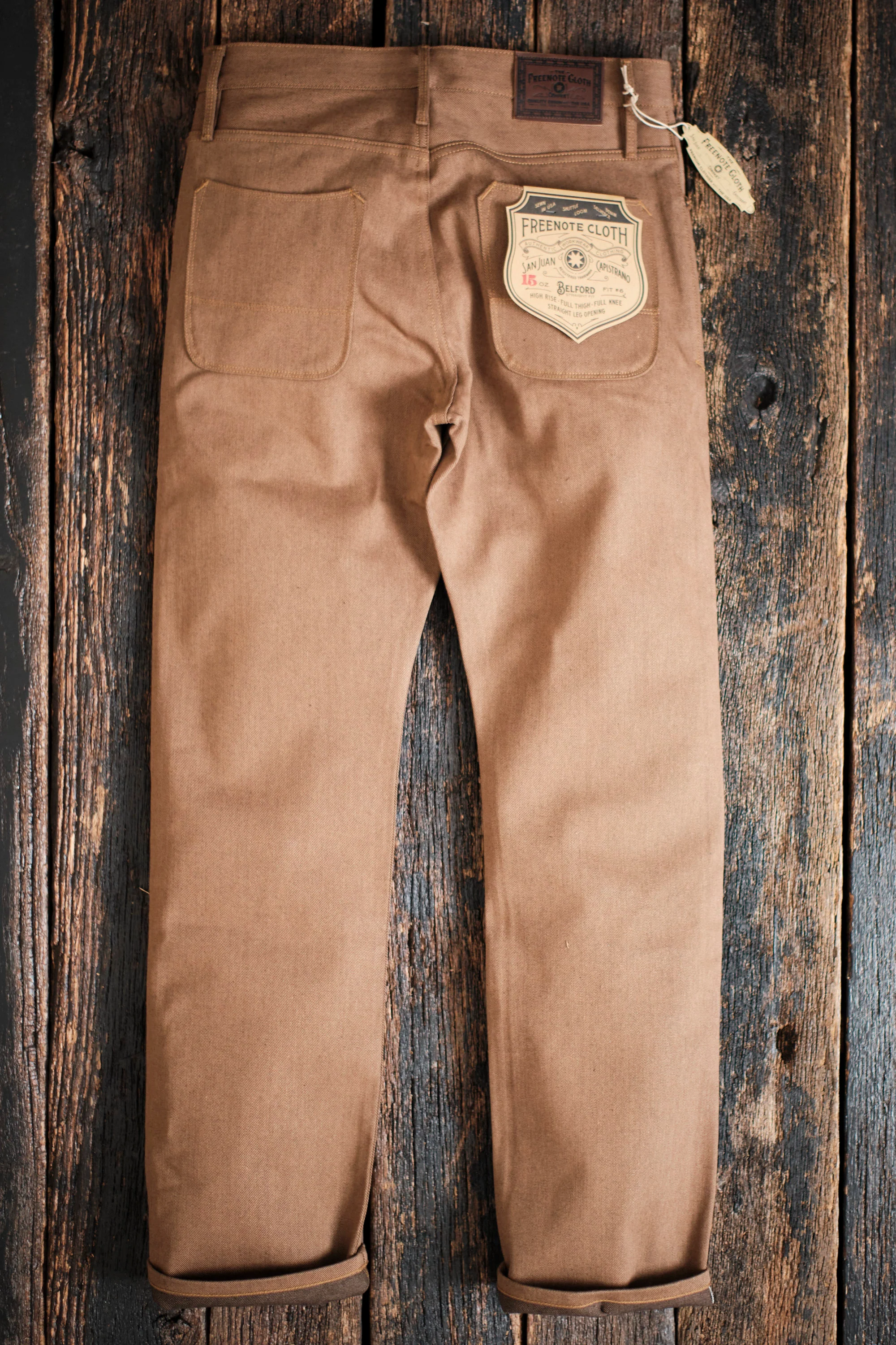 Belford Straight <span>15 ounce Brown Denim</span> - Image 7