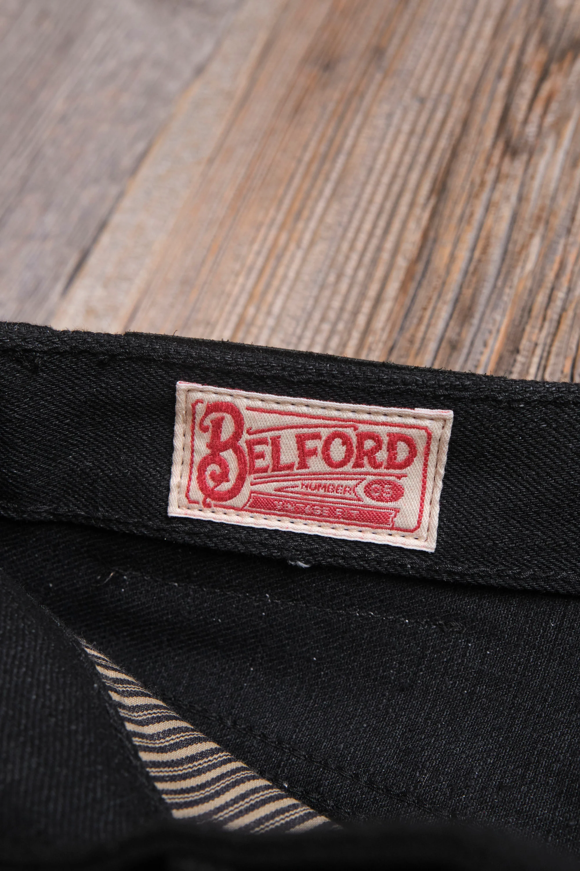 Belford Straight 17 Ounce Black Denim - Image 10