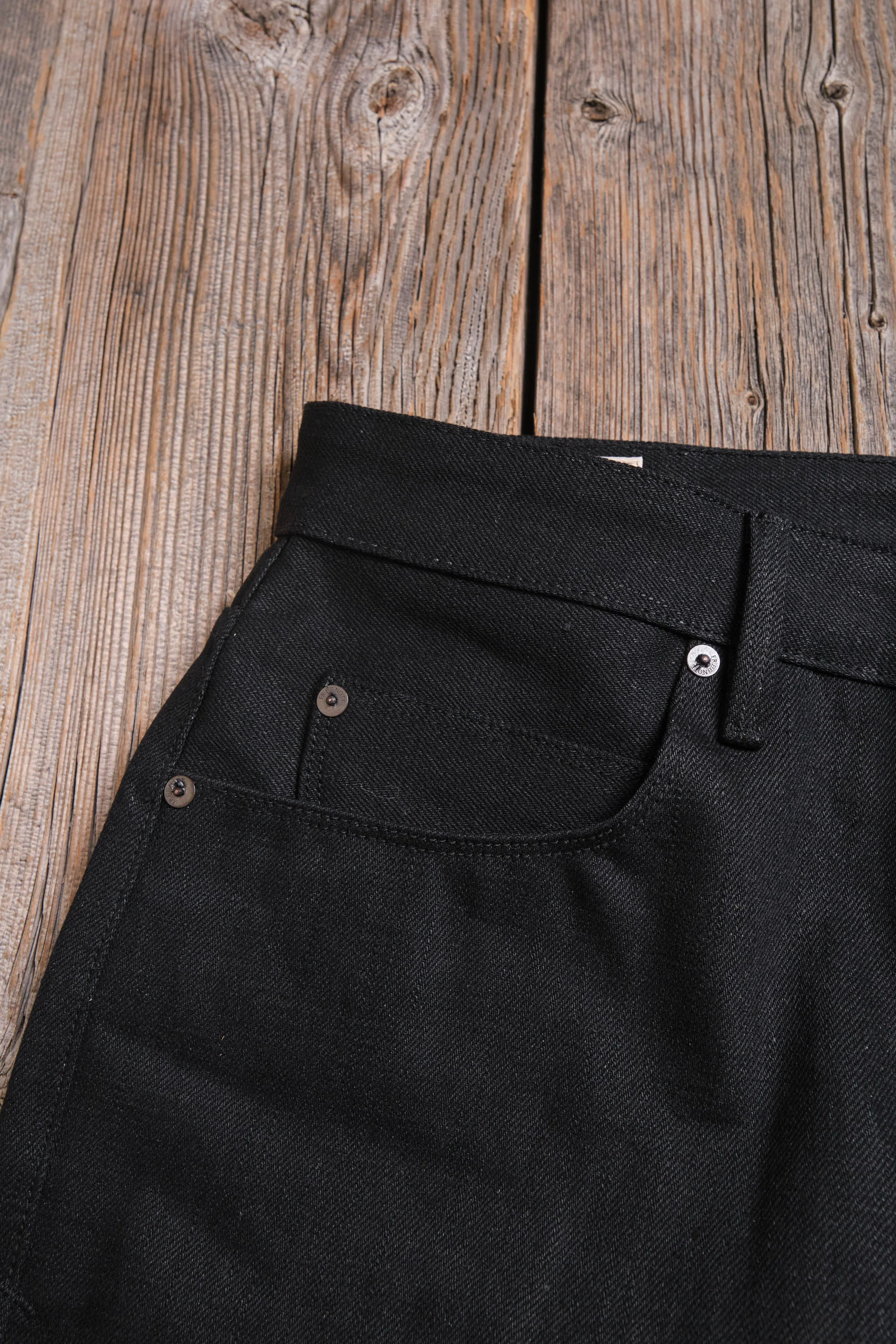 Belford Straight 17 Ounce Black Denim - Image 11