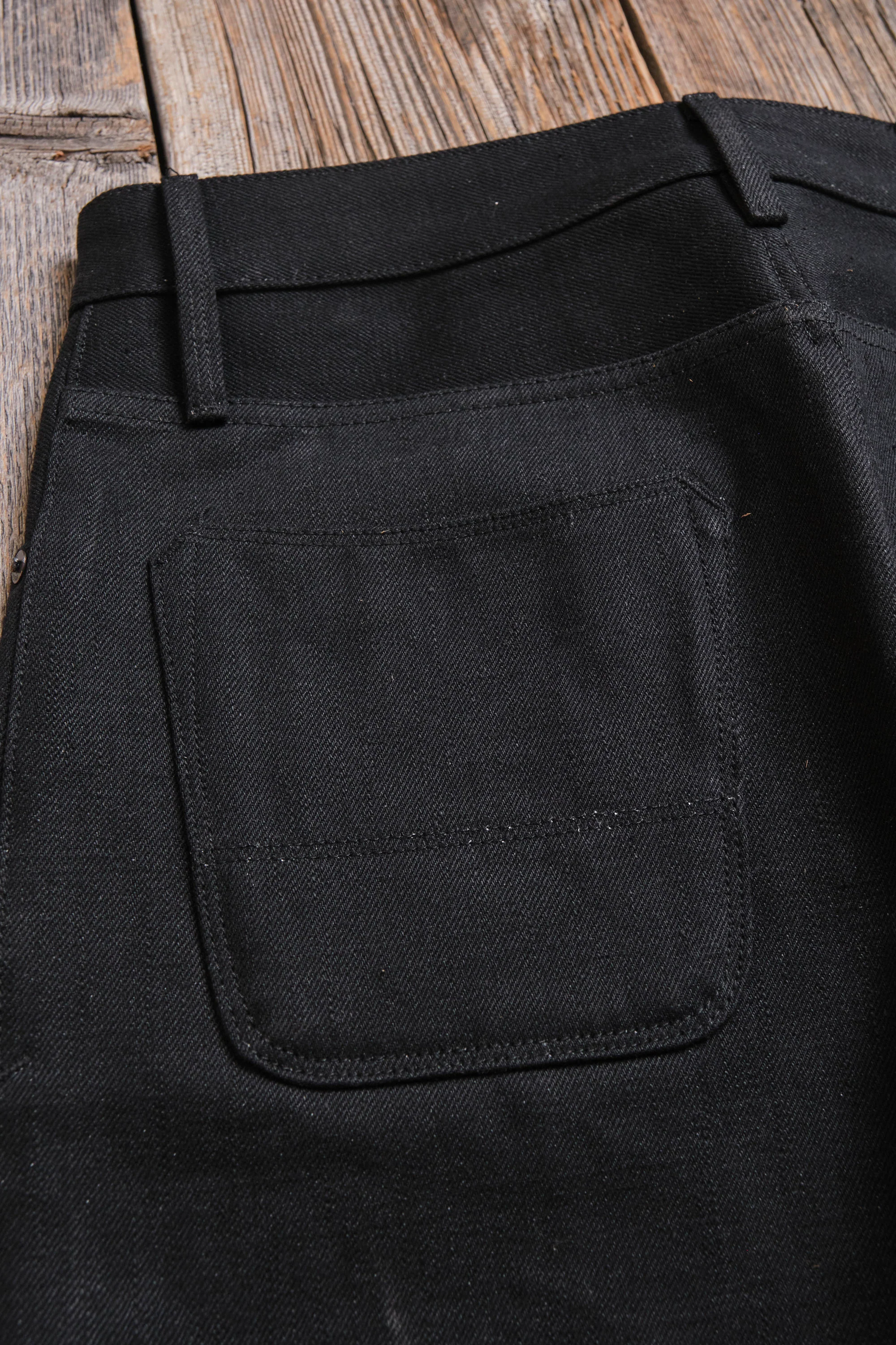 Belford Straight 17 Ounce Black Denim - Image 14