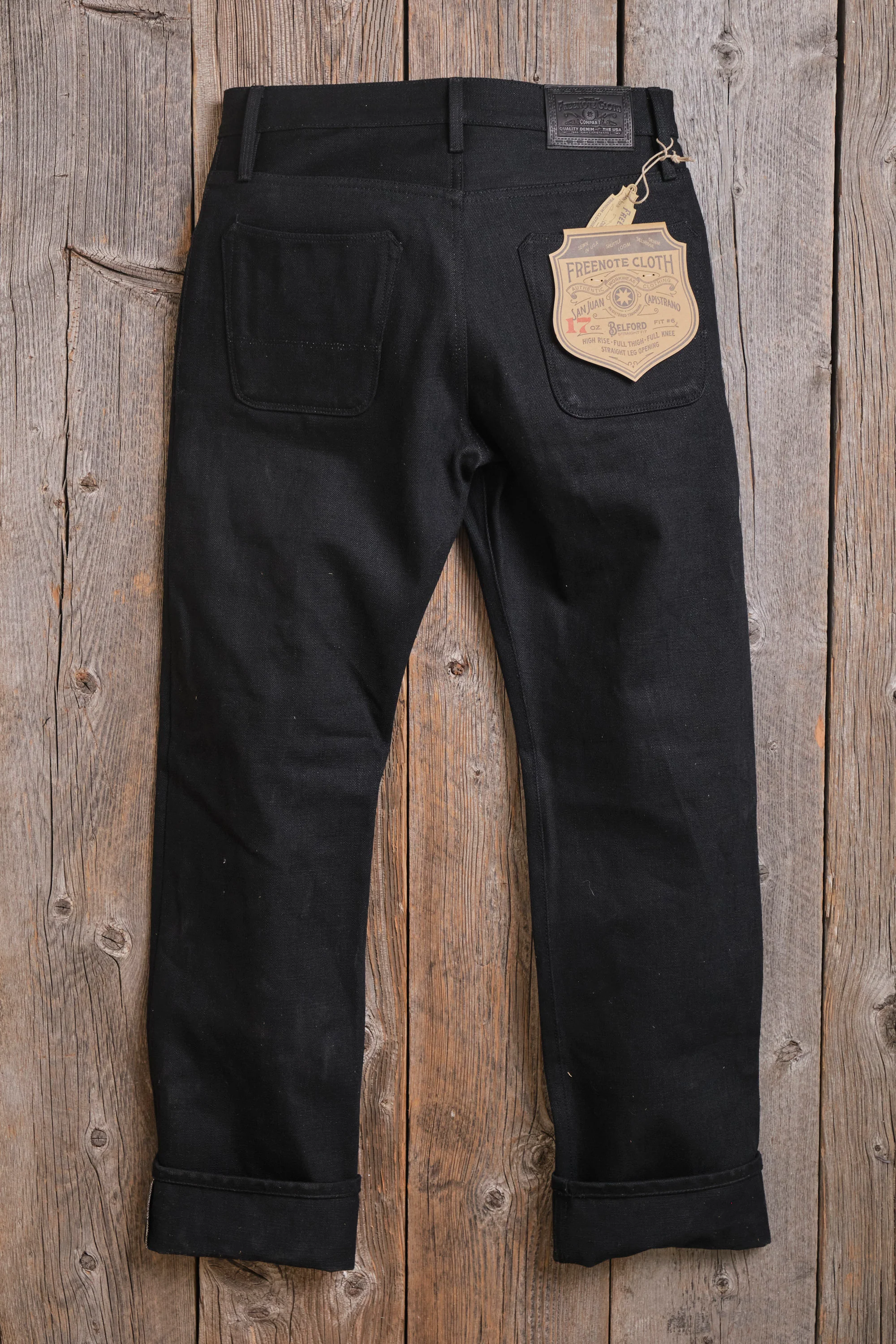 Belford Straight 17 Ounce Black Denim - Image 15