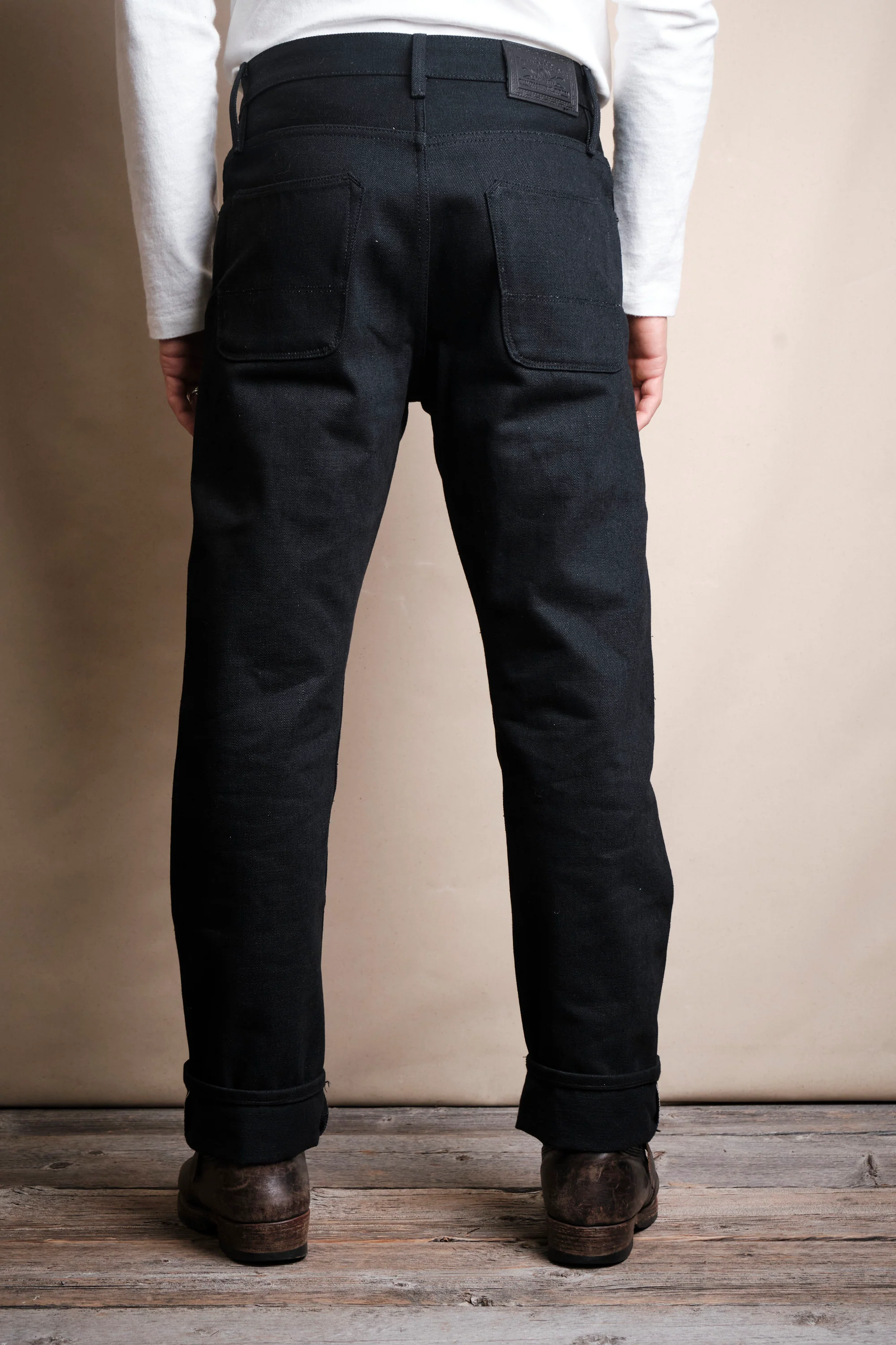 Belford Straight 17 Ounce Black Denim - Image 5