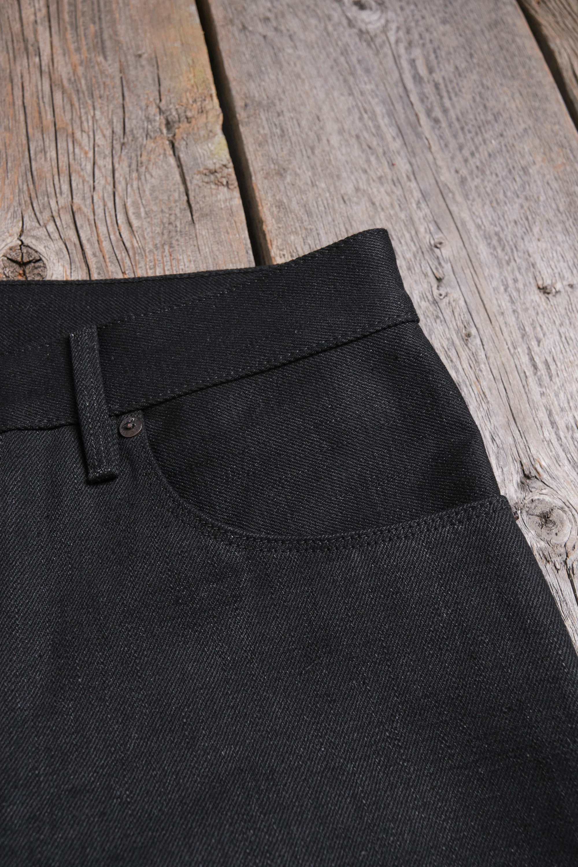 Belford Straight 17 Ounce Black Denim - Image 9