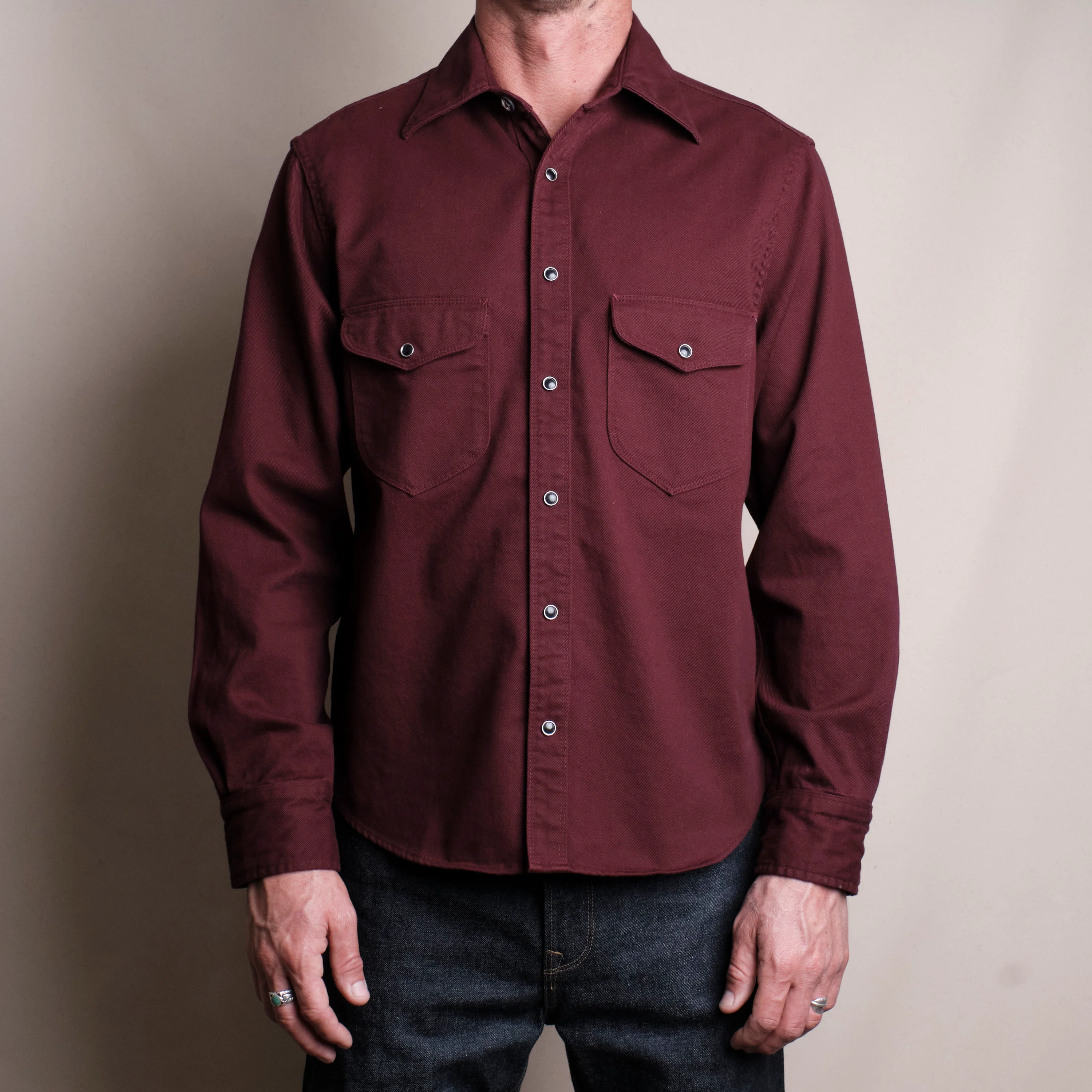 Bodie Burgundy Twill - Image 3