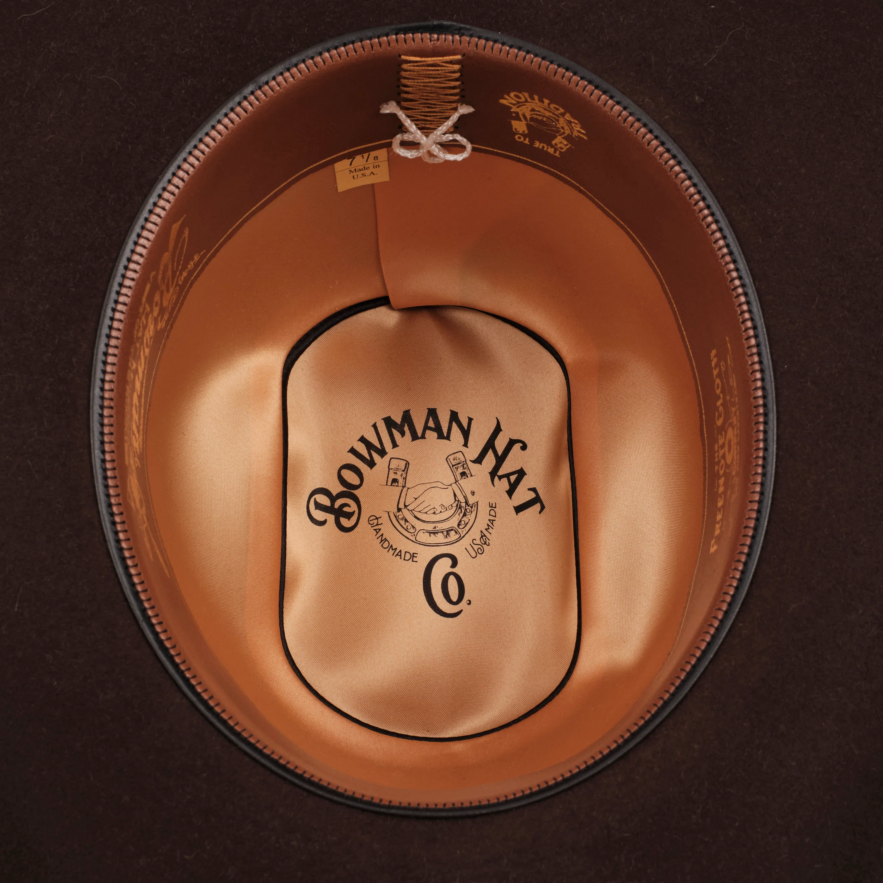Bowman Hat Co. x Freenote Cloth Cattleman Western Hat Chocolate - Image 4