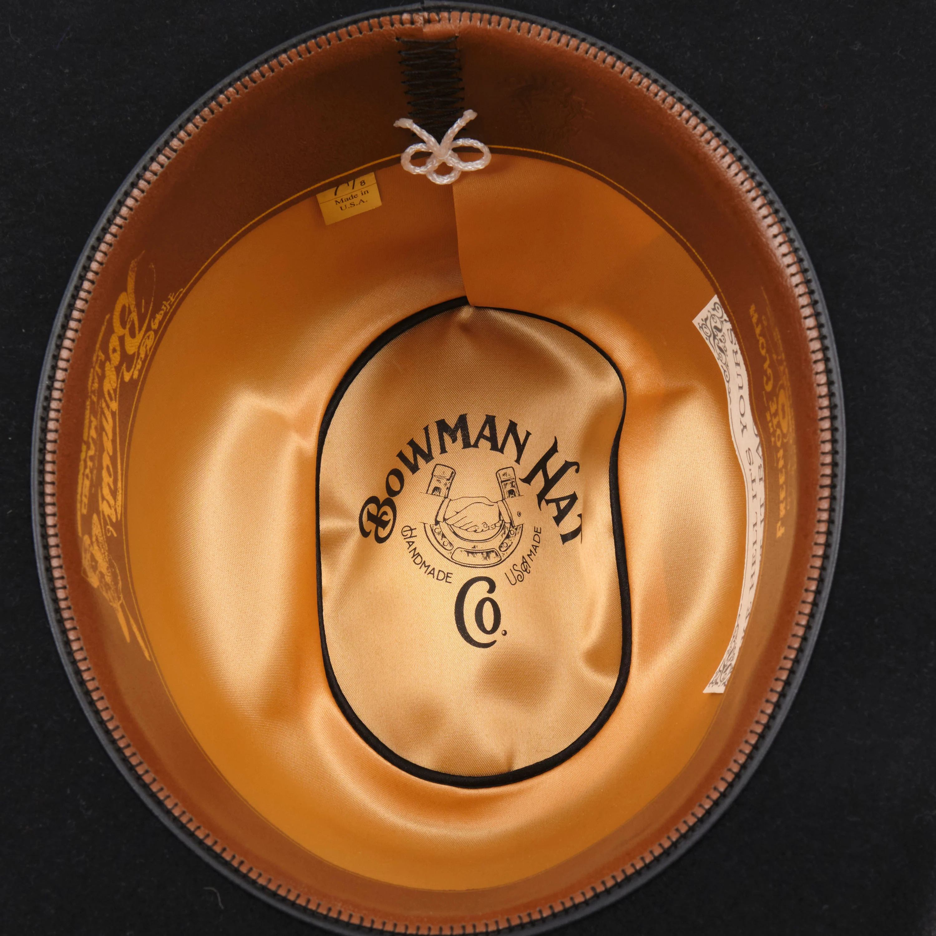 Bowman Hat Co. x Freenote Cloth Cattleman Western Hat Black - Image 5