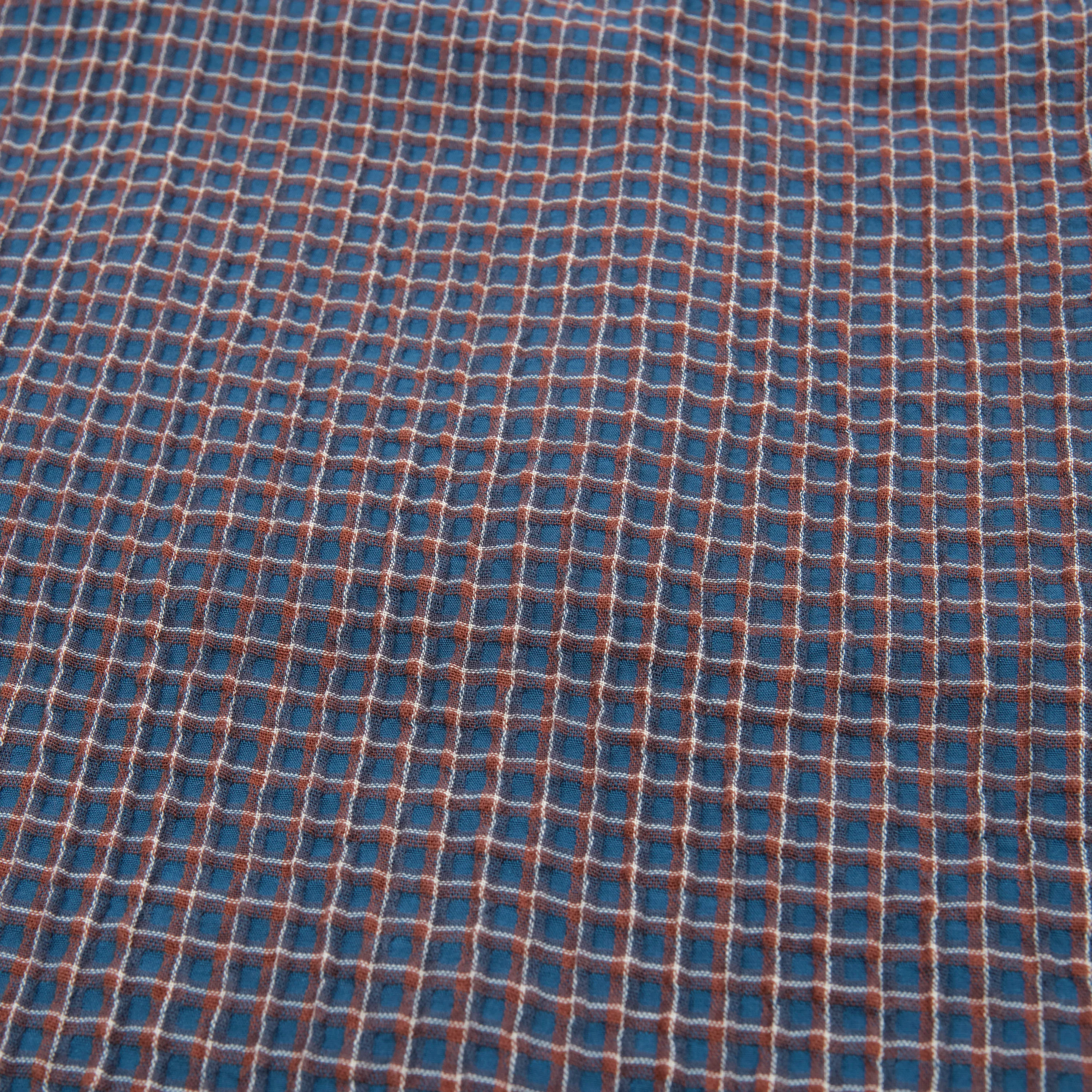 Cayucos Seersucker Blue Plaid - Image 6