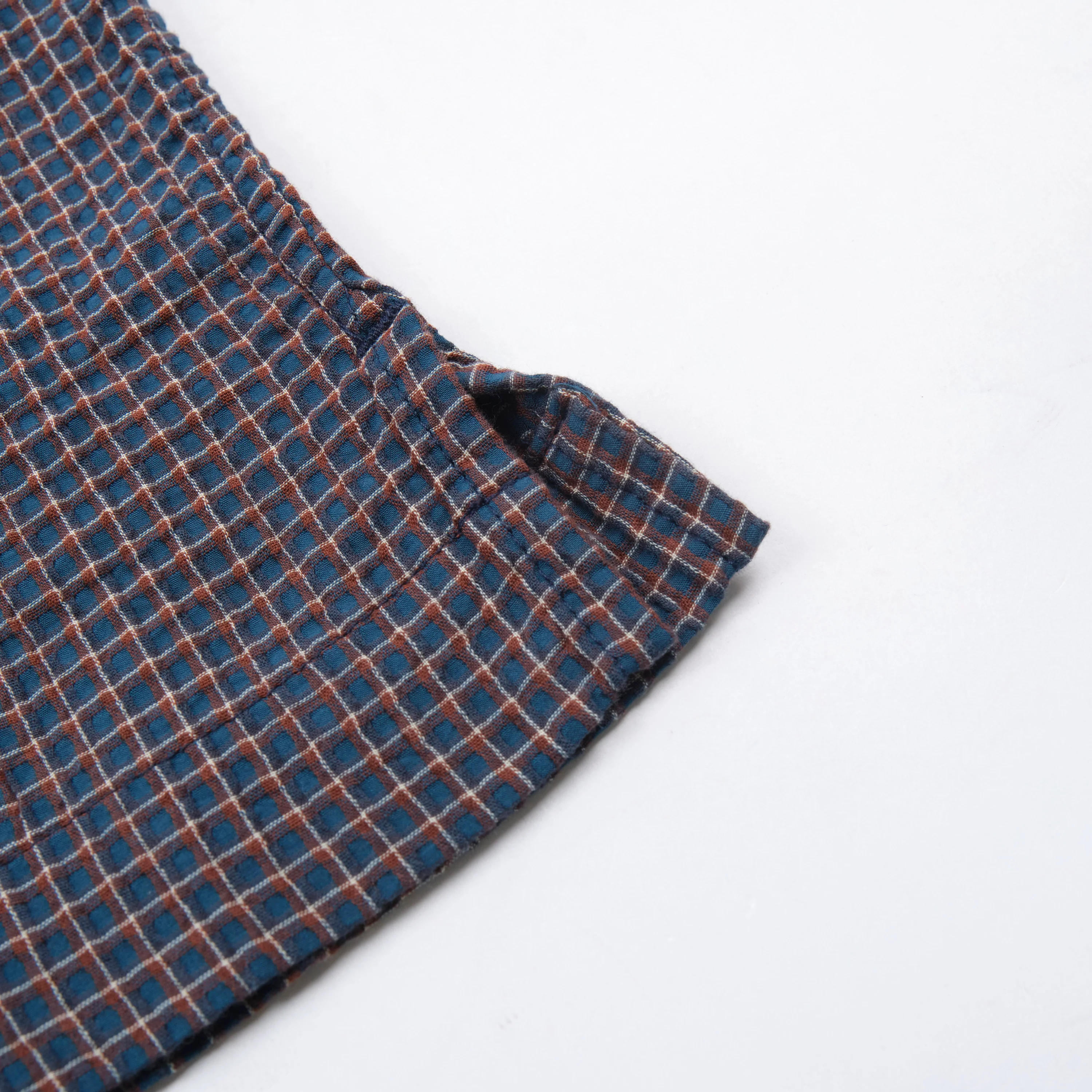 Cayucos Seersucker Blue Plaid - Image 8