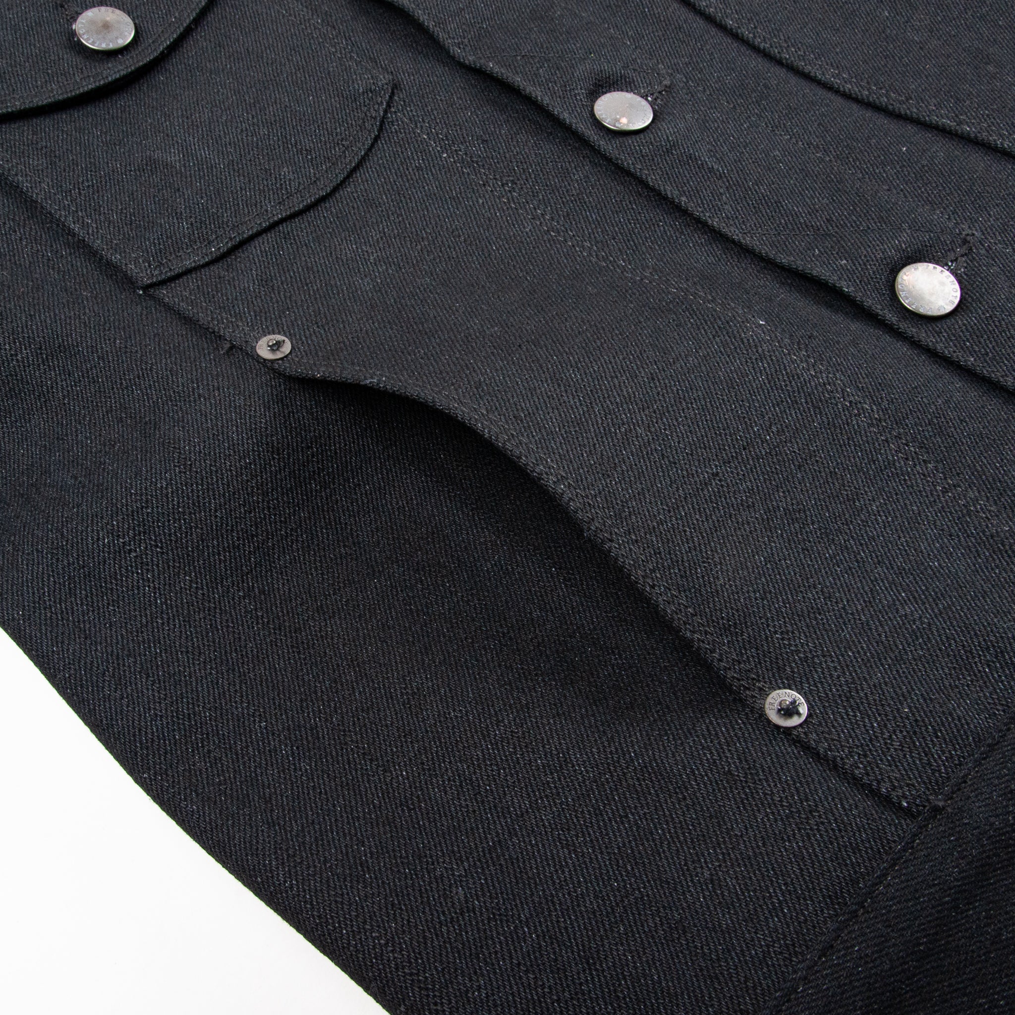 Classic Denim Jacket <span> 17 Ounce Black Slub Denim </span> - Image 4