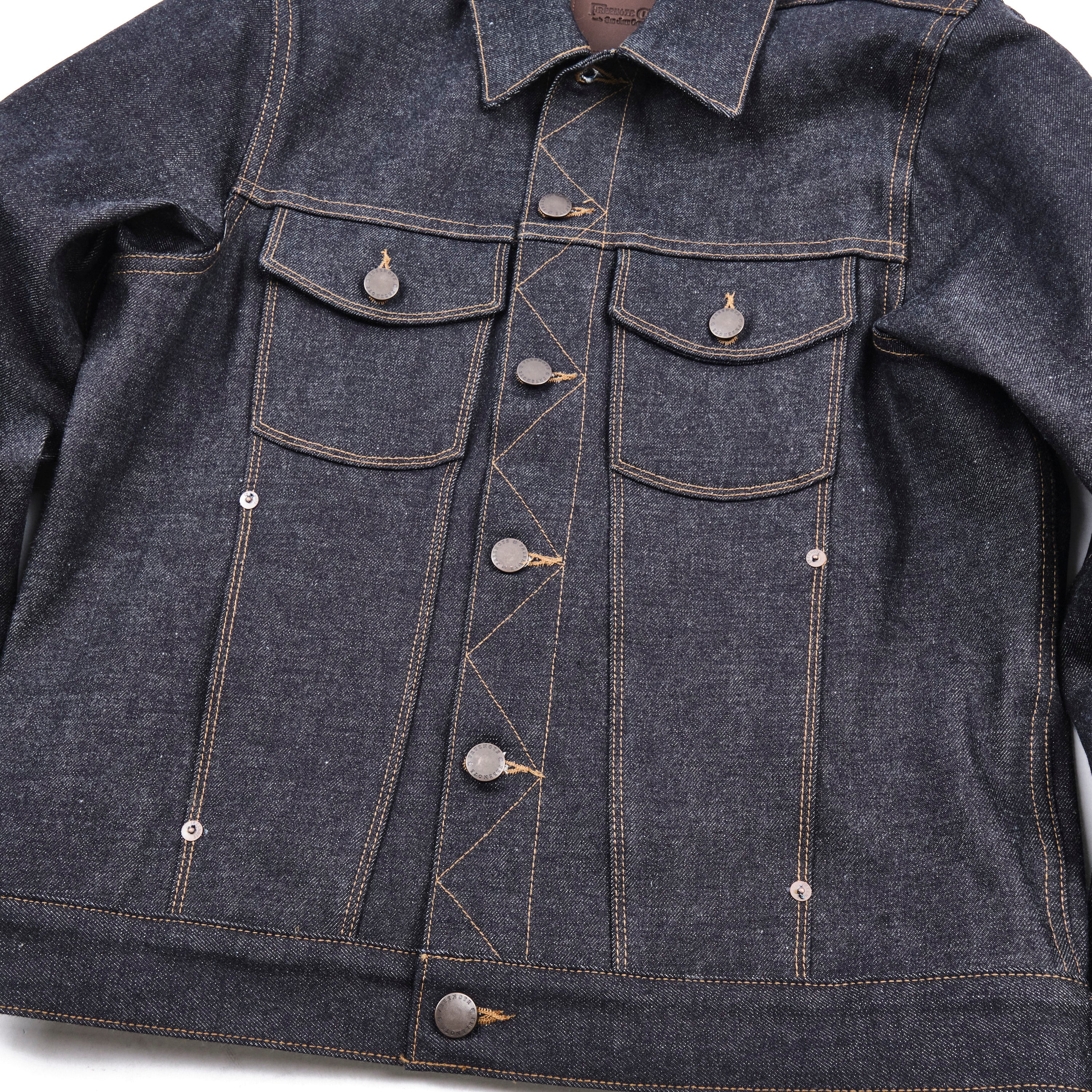 Classic Denim Jacket 15 Ounce Unsinged Denim - Image 4