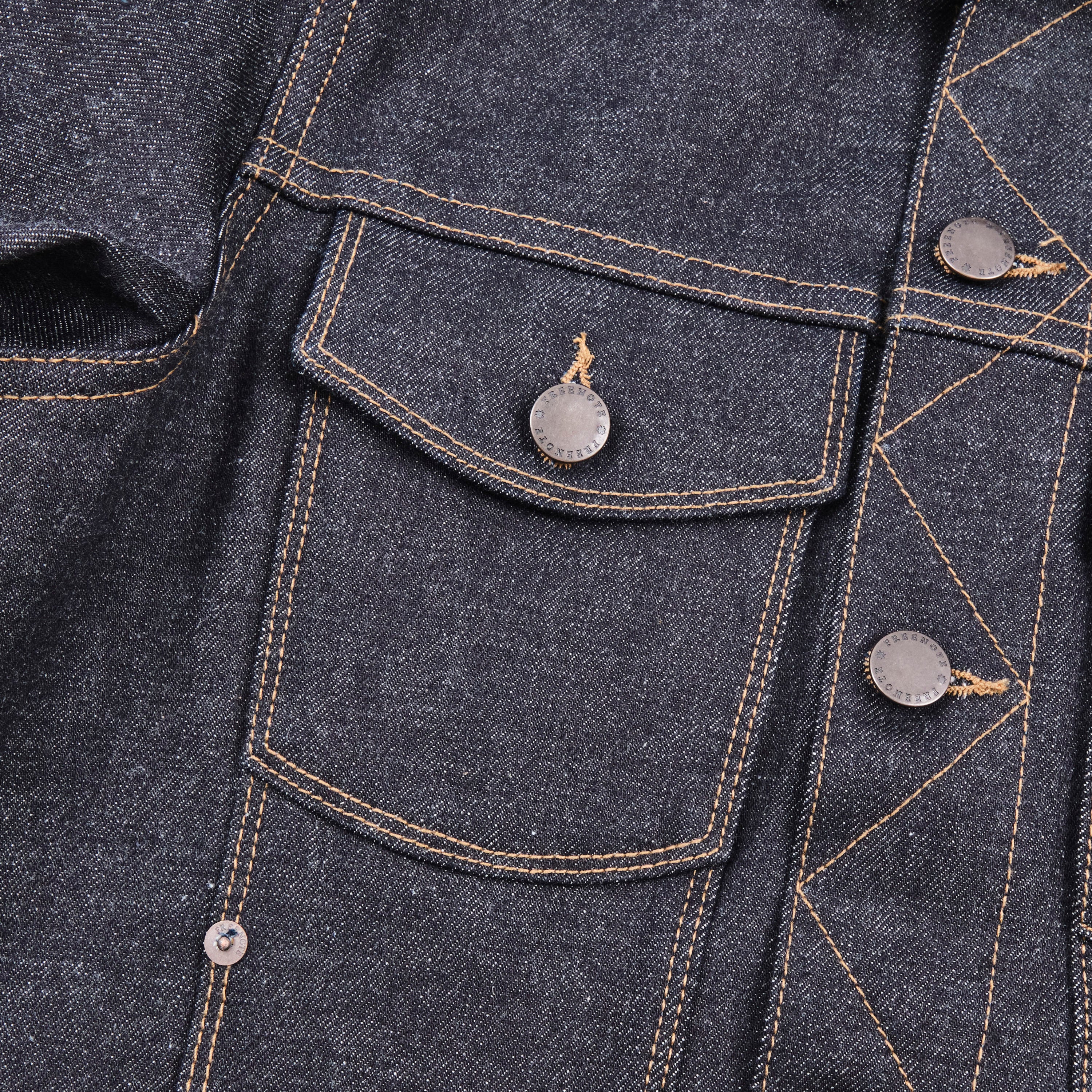 Classic Denim Jacket 15 Ounce Unsinged Denim - Image 6