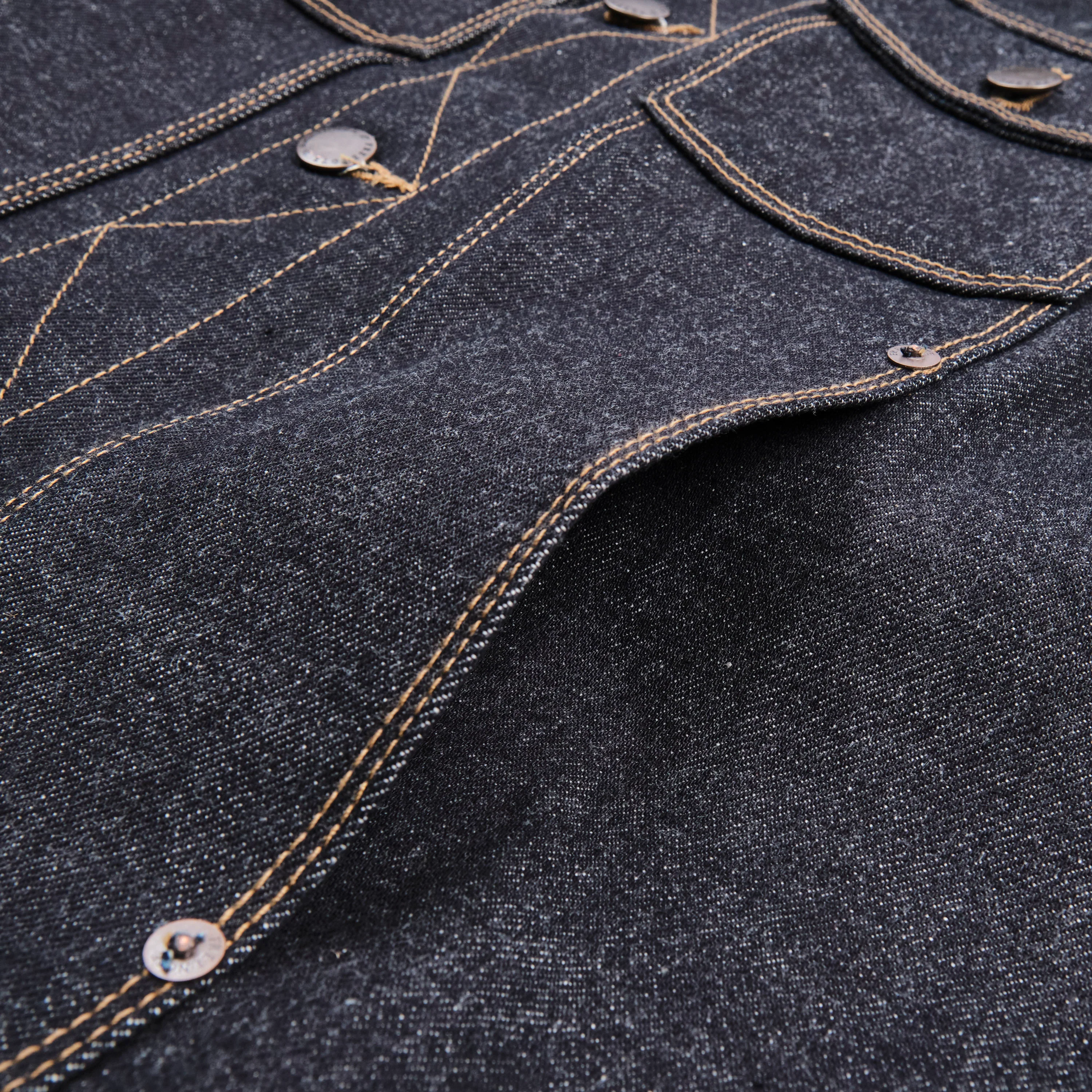 Classic Denim Jacket 15 Ounce Unsinged Denim - Image 7