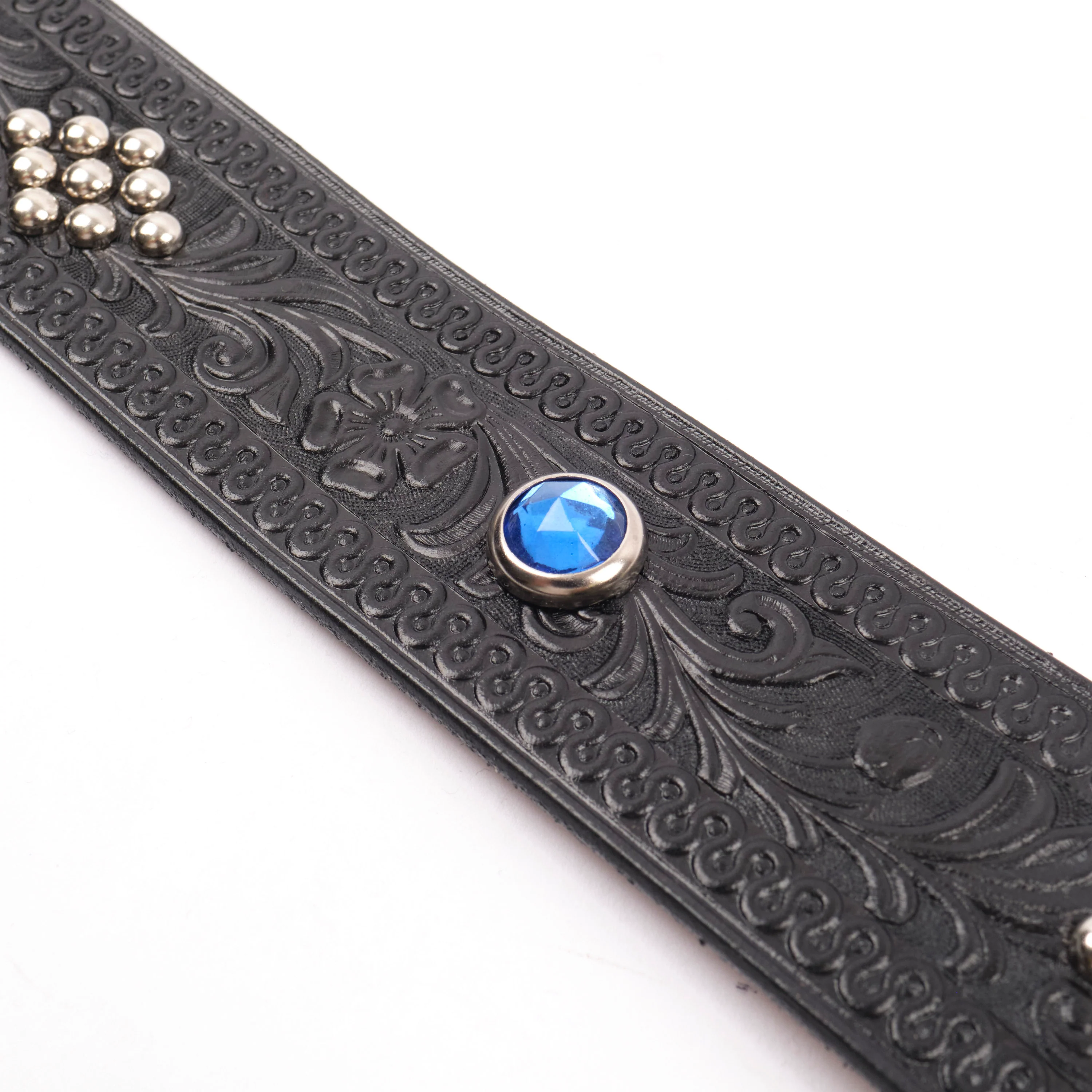 Codina Leather - No. 1093 Diamond & Jewel Belt 1 3/4" - Image 4