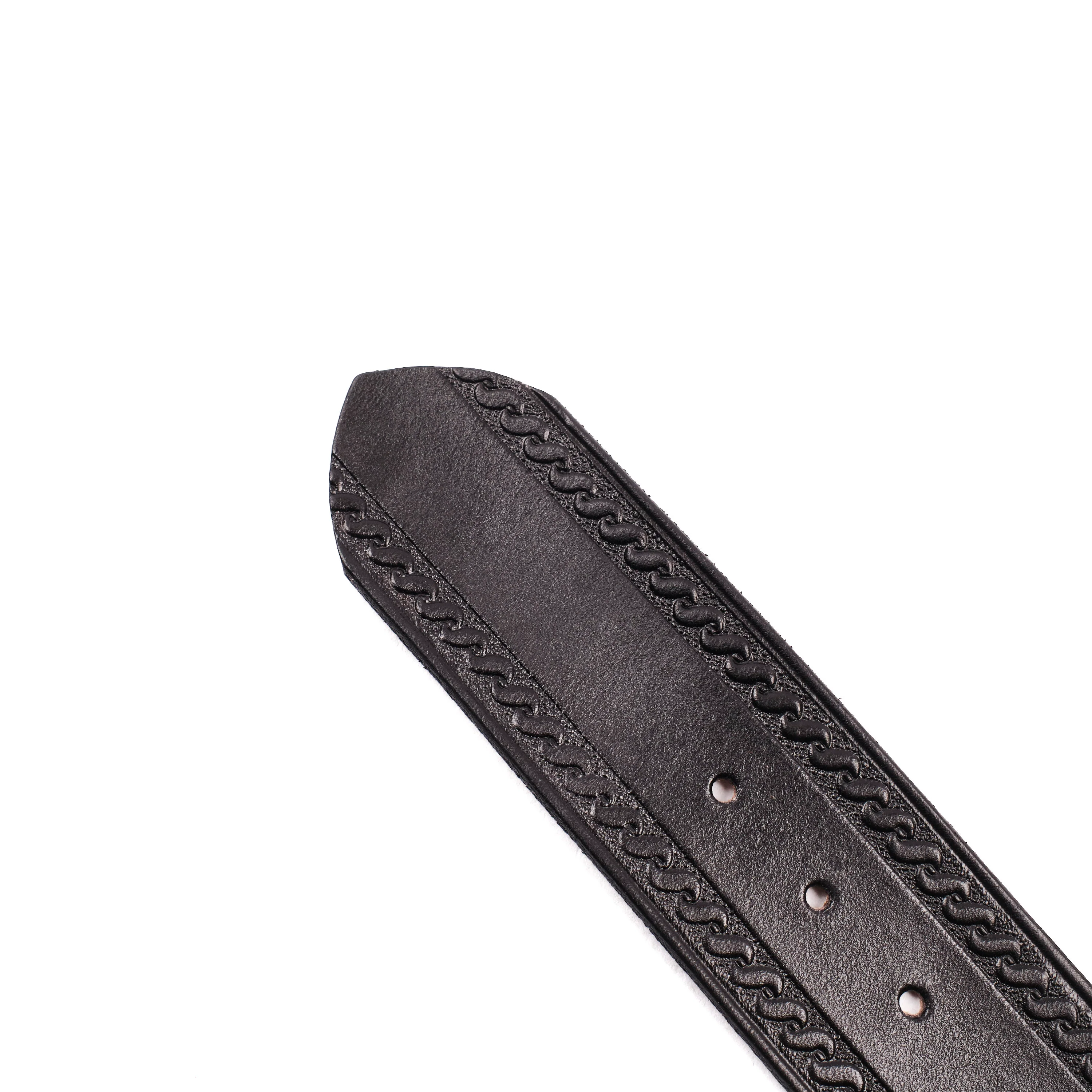 Codina Leather - Serpentine Spotted Garrison Belt Black - Image 4