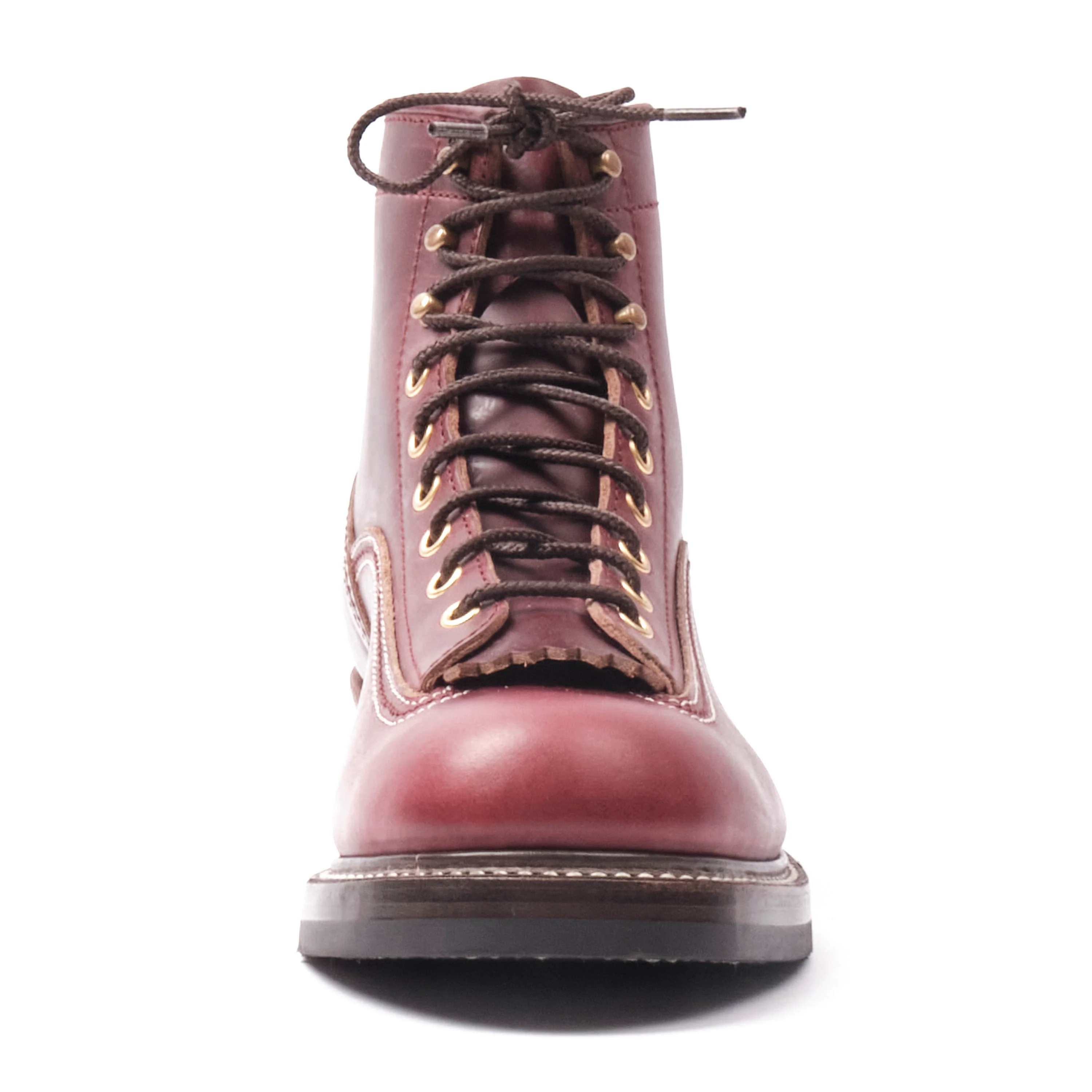 John Lofgren Donkey Puncher Boots Horween Burgundy Chromexcel - Image 4
