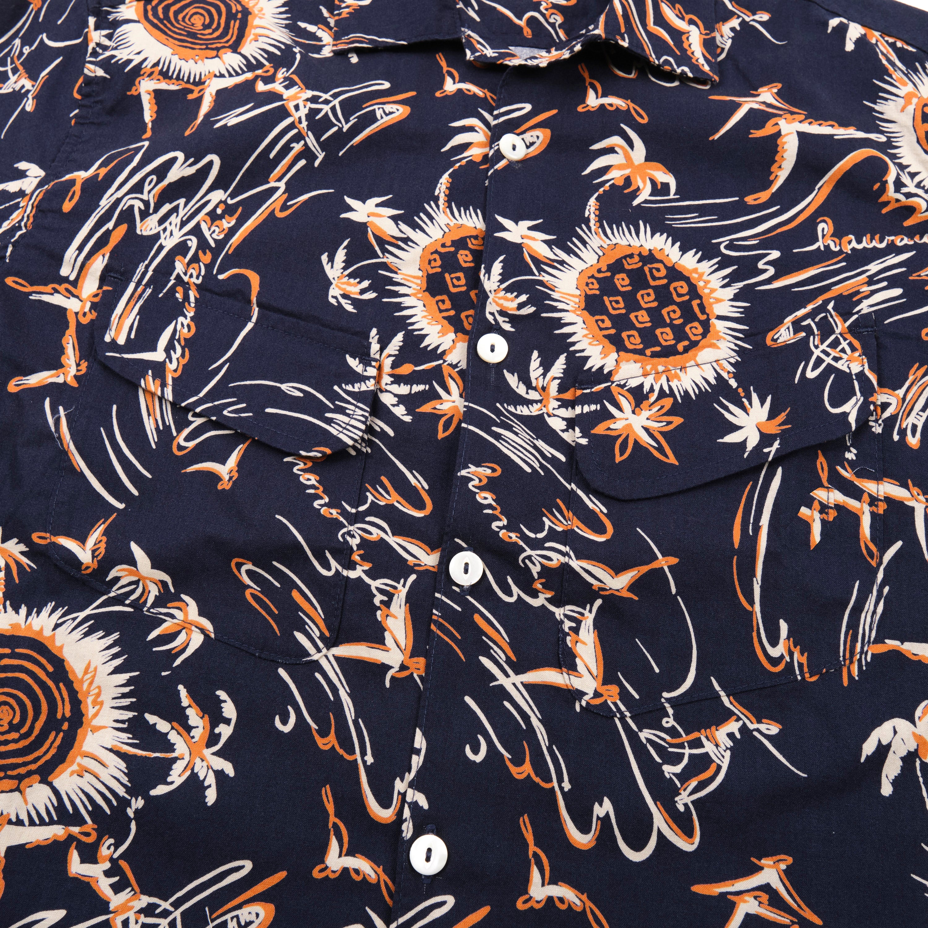 Dean Double Pocket Aloha Navy - Image 4