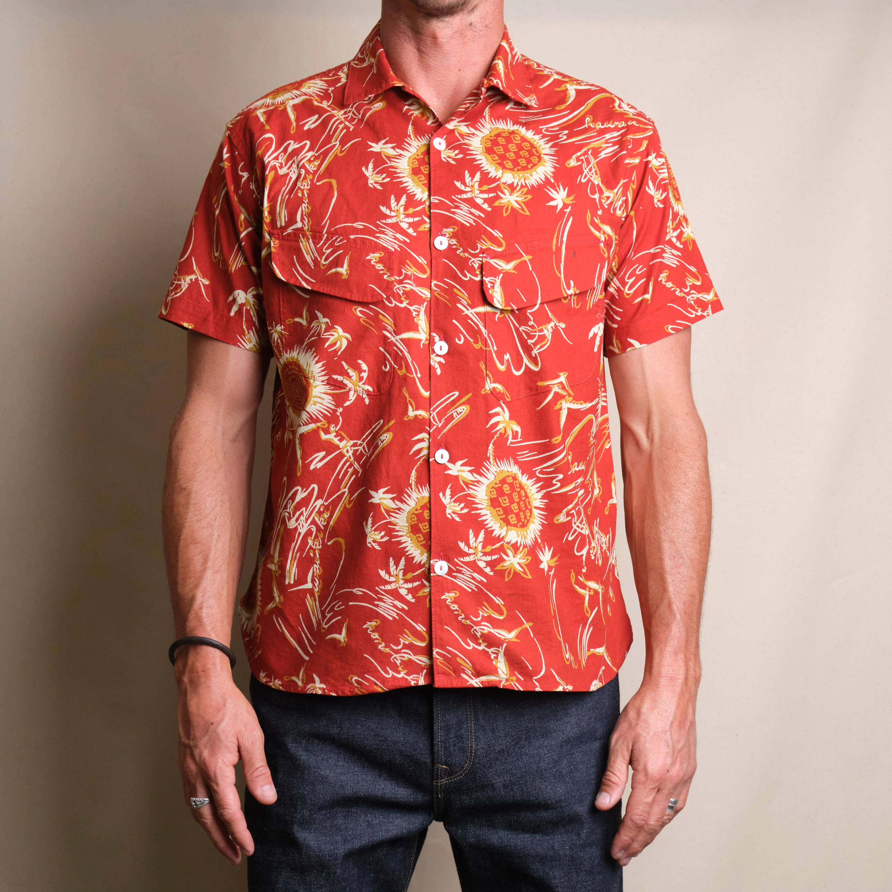 Dean Double Pocket Aloha Red - Image 2