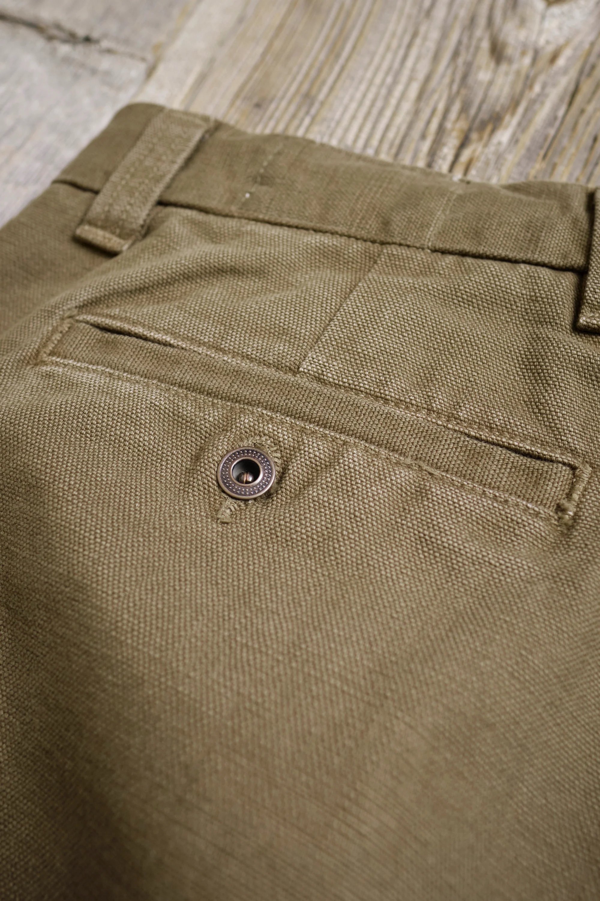Deck Pant 14 Ounce Slub Army Green - Image 10