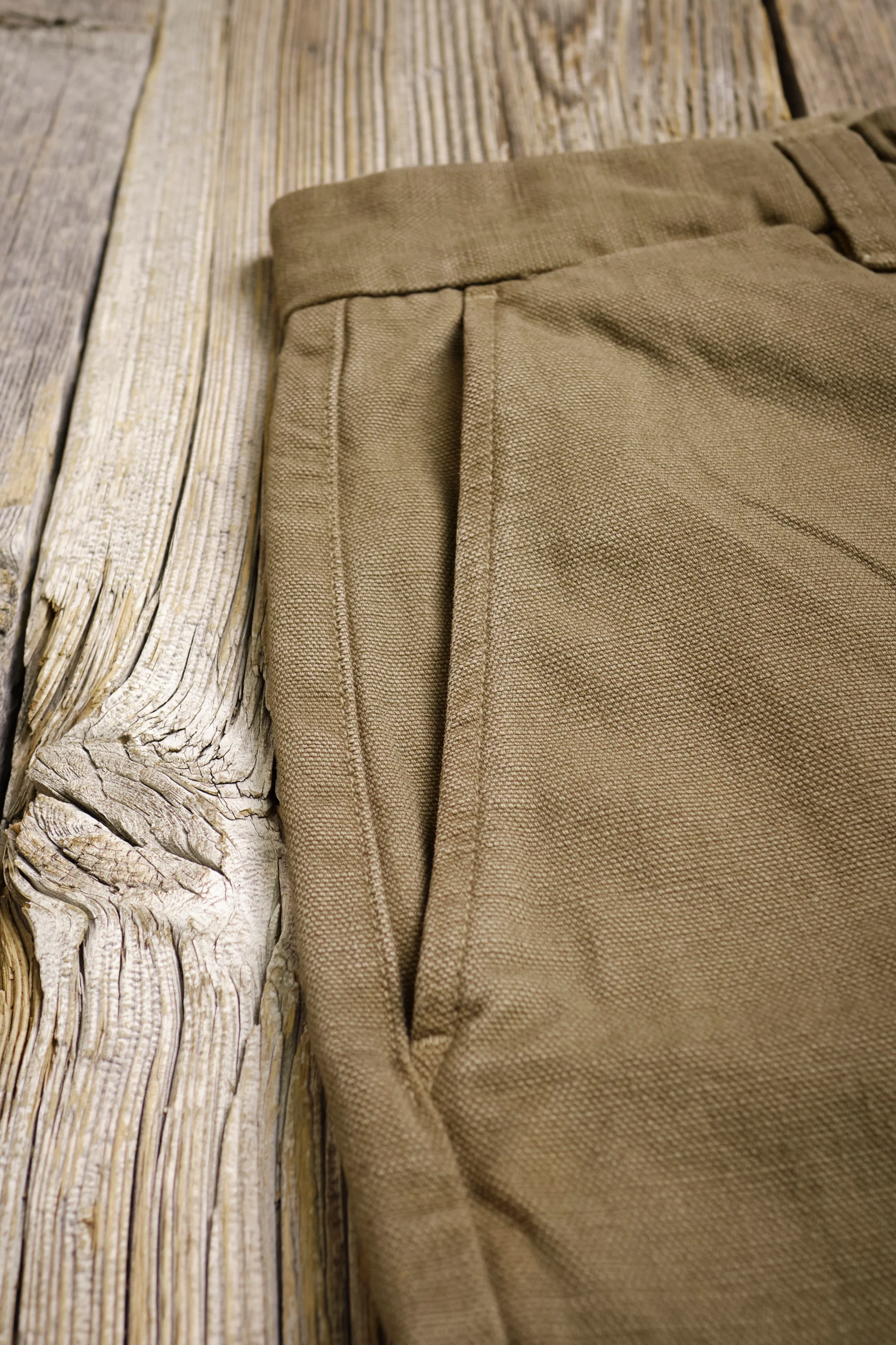 Deck Pant 14 Ounce Slub Army Green - Image 5