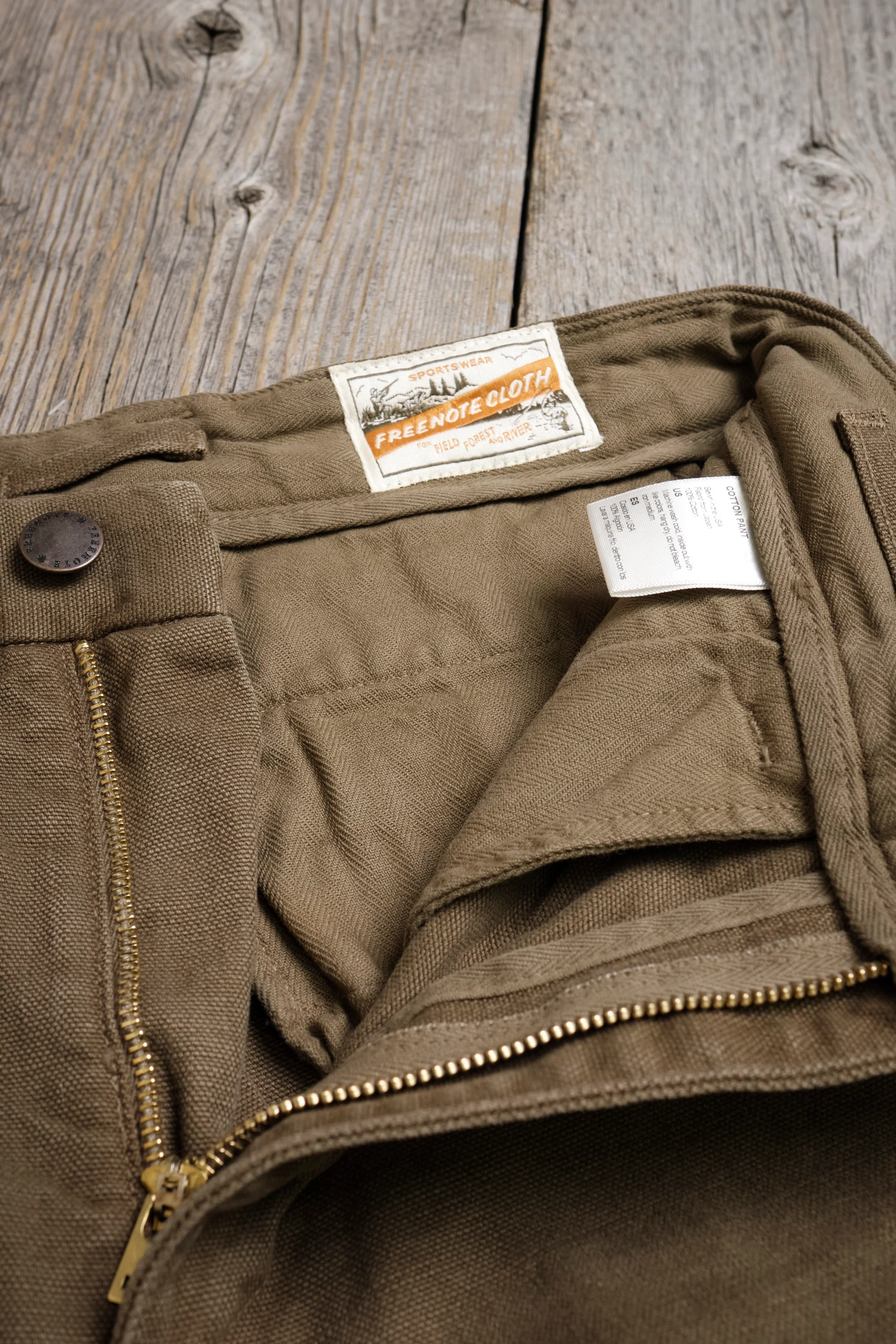 Deck Pant 14 Ounce Slub Army Green - Image 7