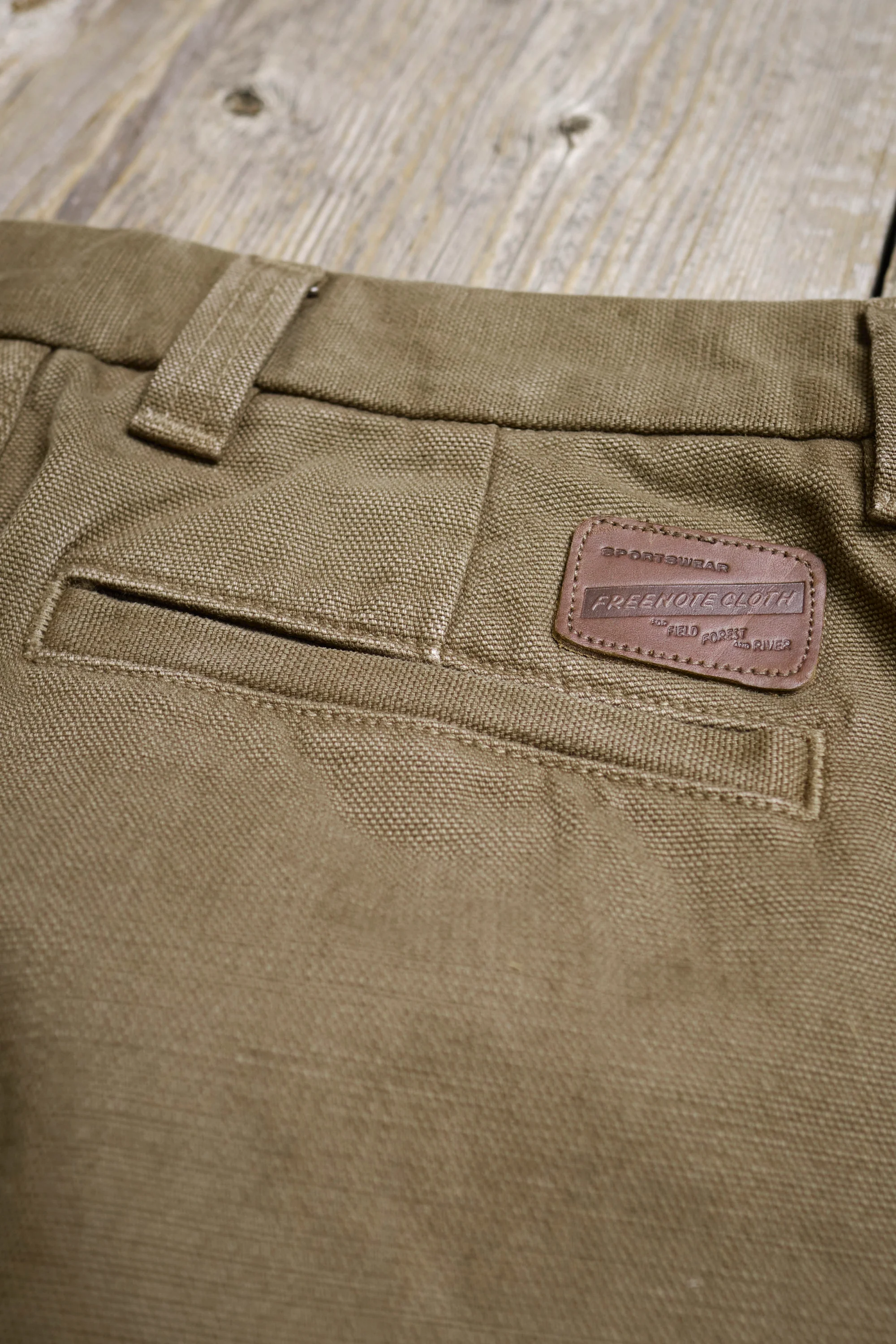 Deck Pant 14 Ounce Slub Army Green - Image 9
