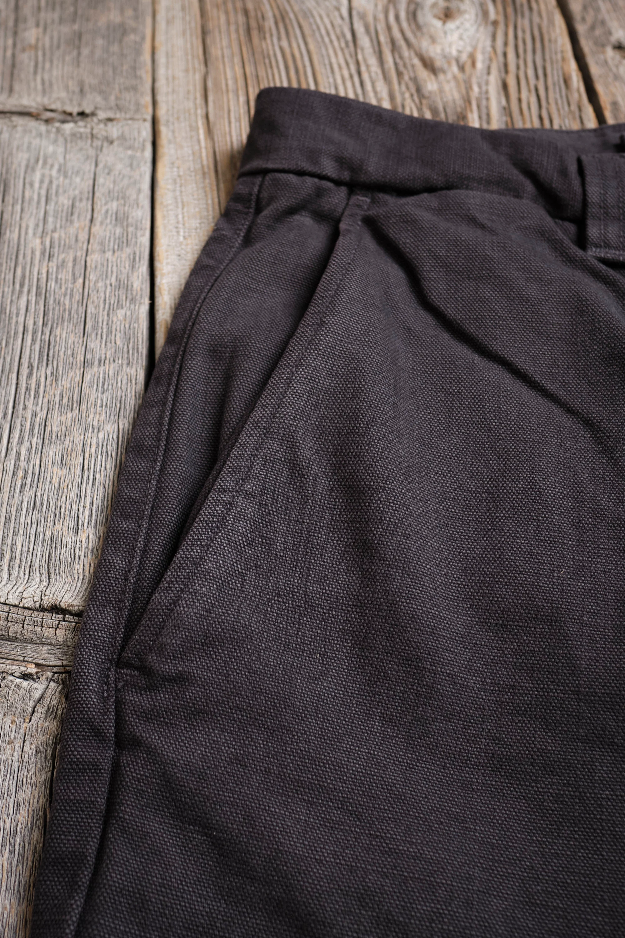 Deck Pant 14 Ounce Slub Black - Image 5