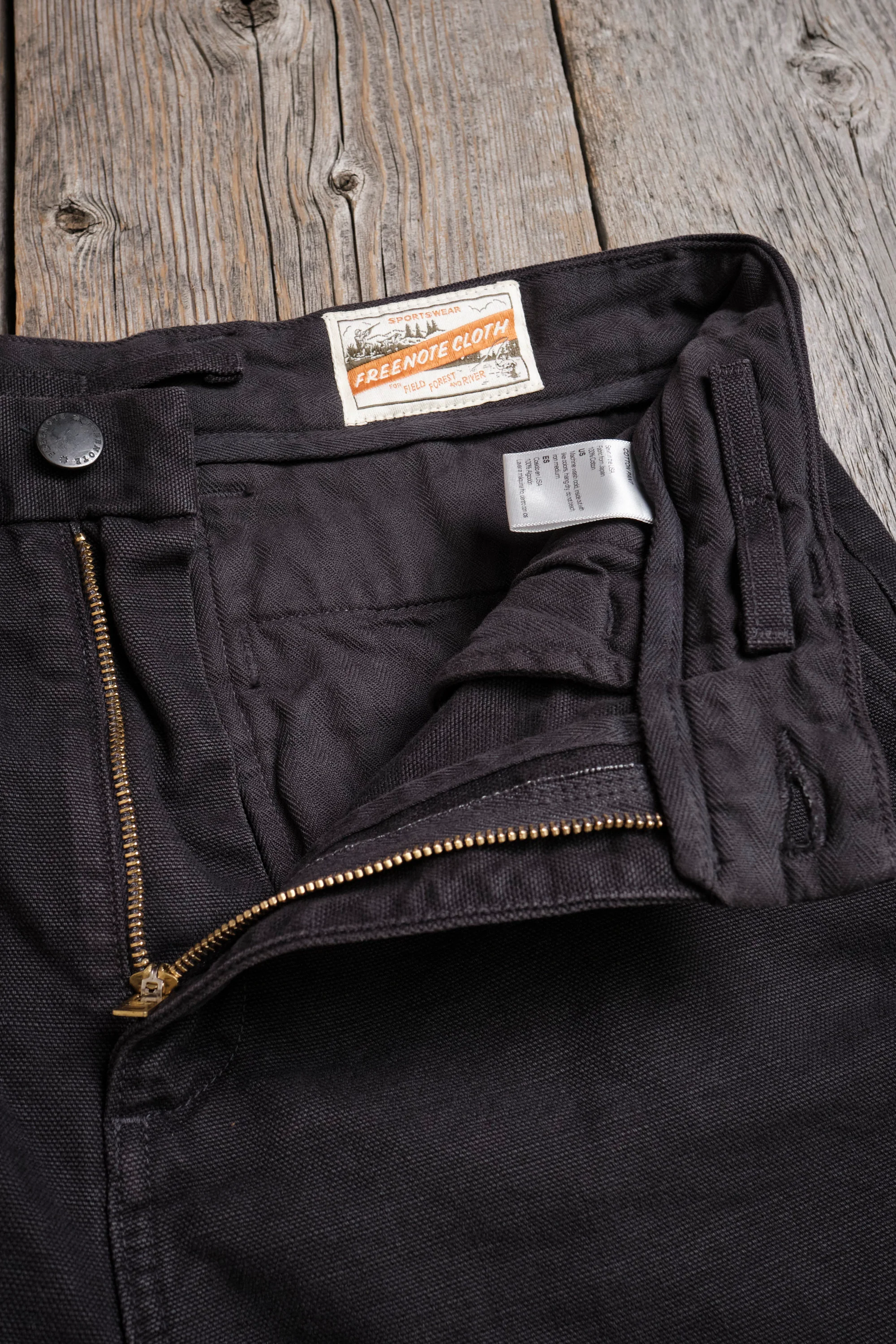 Deck Pant 14 Ounce Slub Black - Image 7