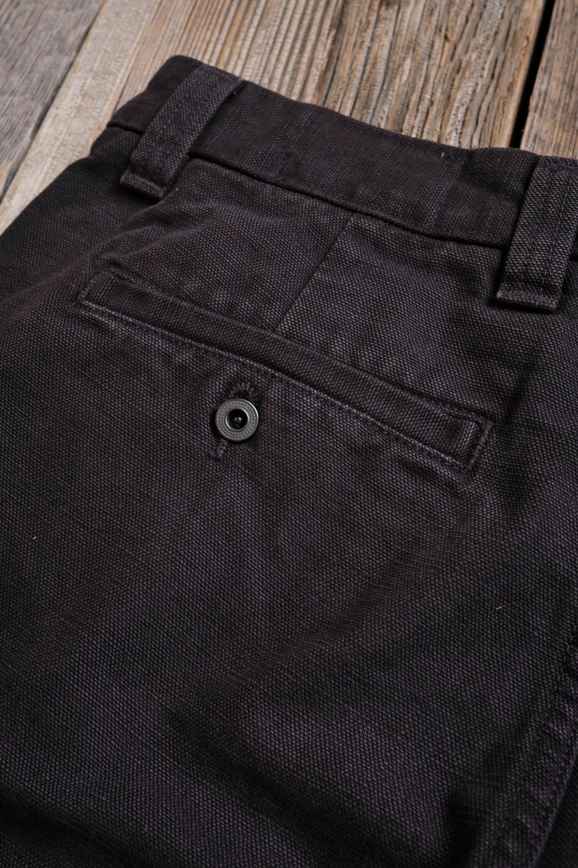 Deck Pant 14 Ounce Slub Black - Image 9