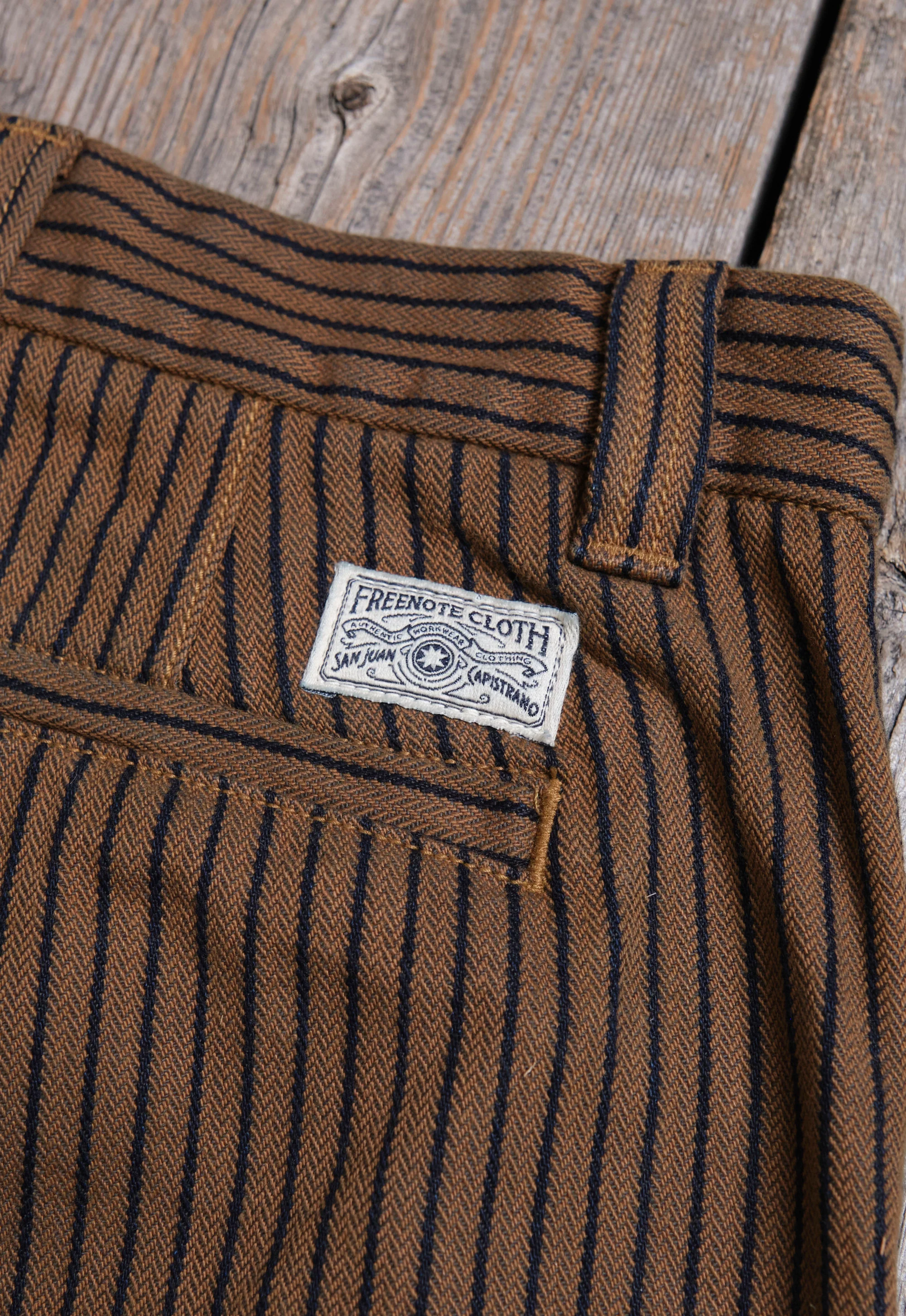 Deck Pant Brown Herringbone Dobby - Image 9