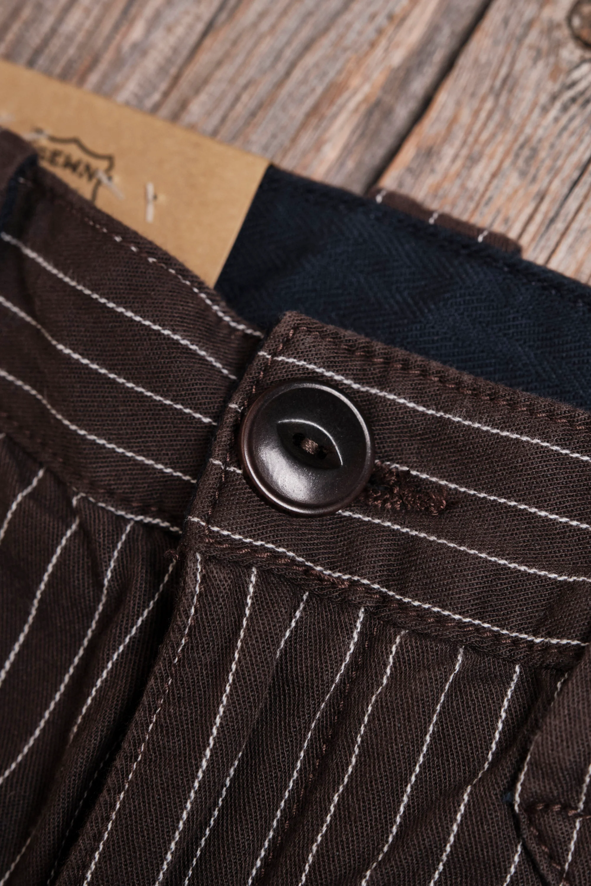 Duster Pant Brown Stripe - Image 5