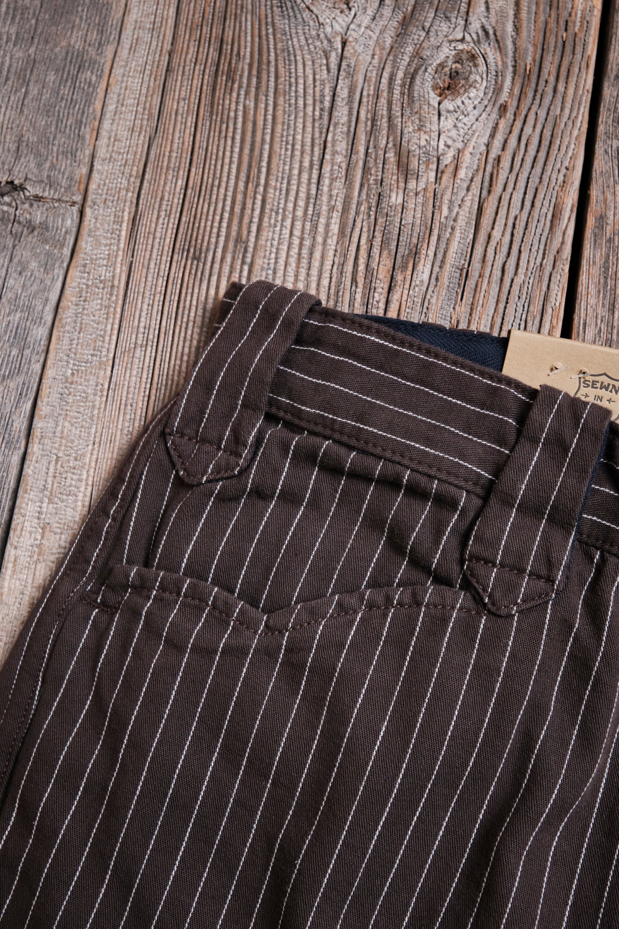 Duster Pant Brown Stripe - Image 7