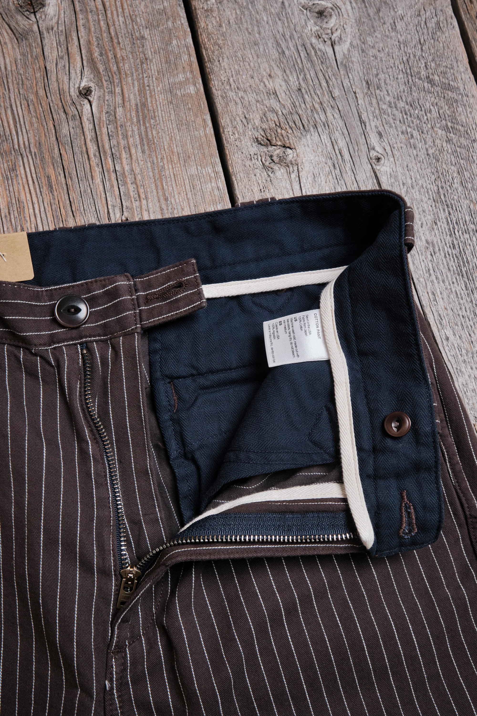 Duster Pant Brown Stripe - Image 8